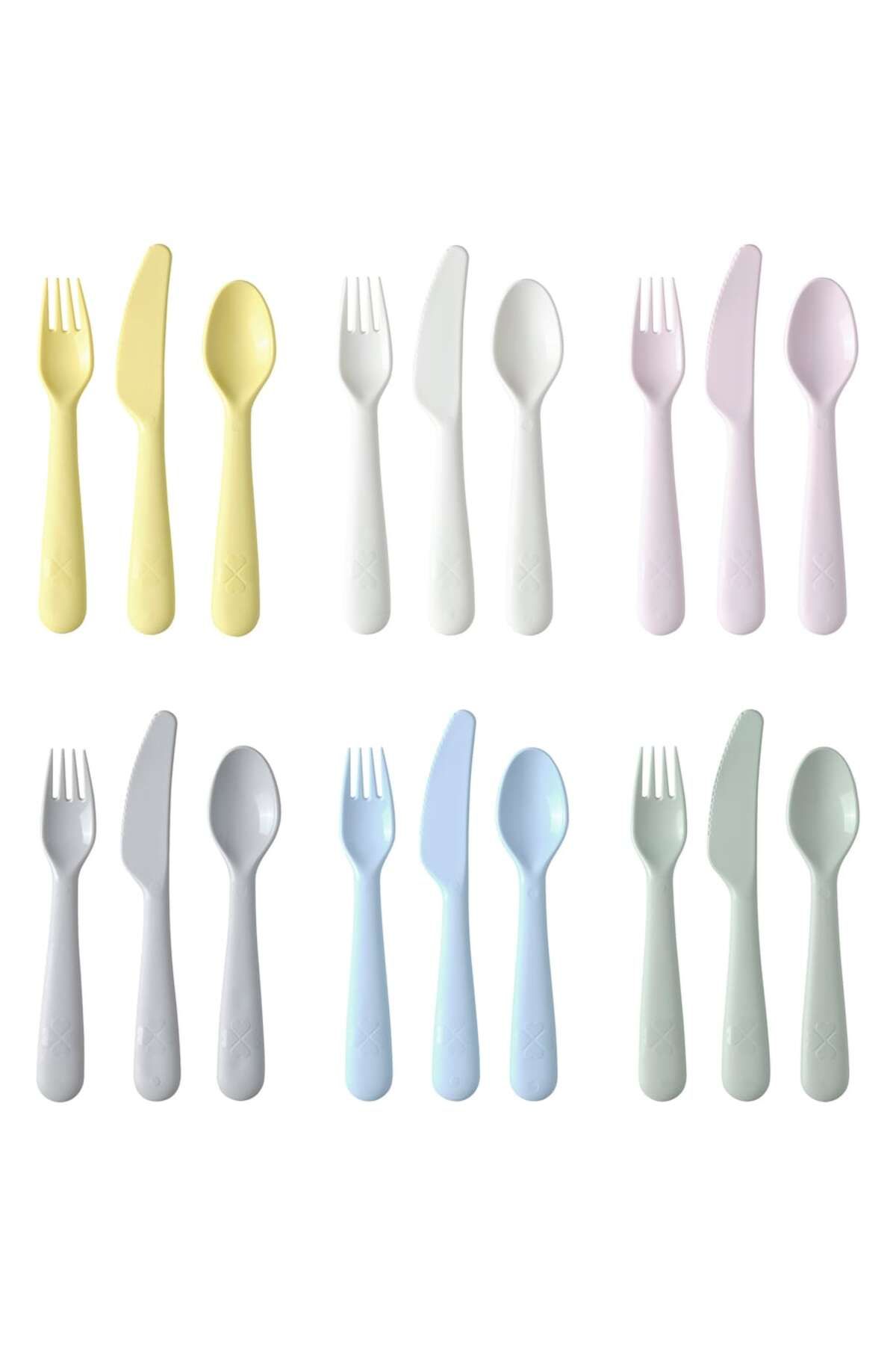 IKEA-39-piece cutlery set, bowls, plates, and glasses 4