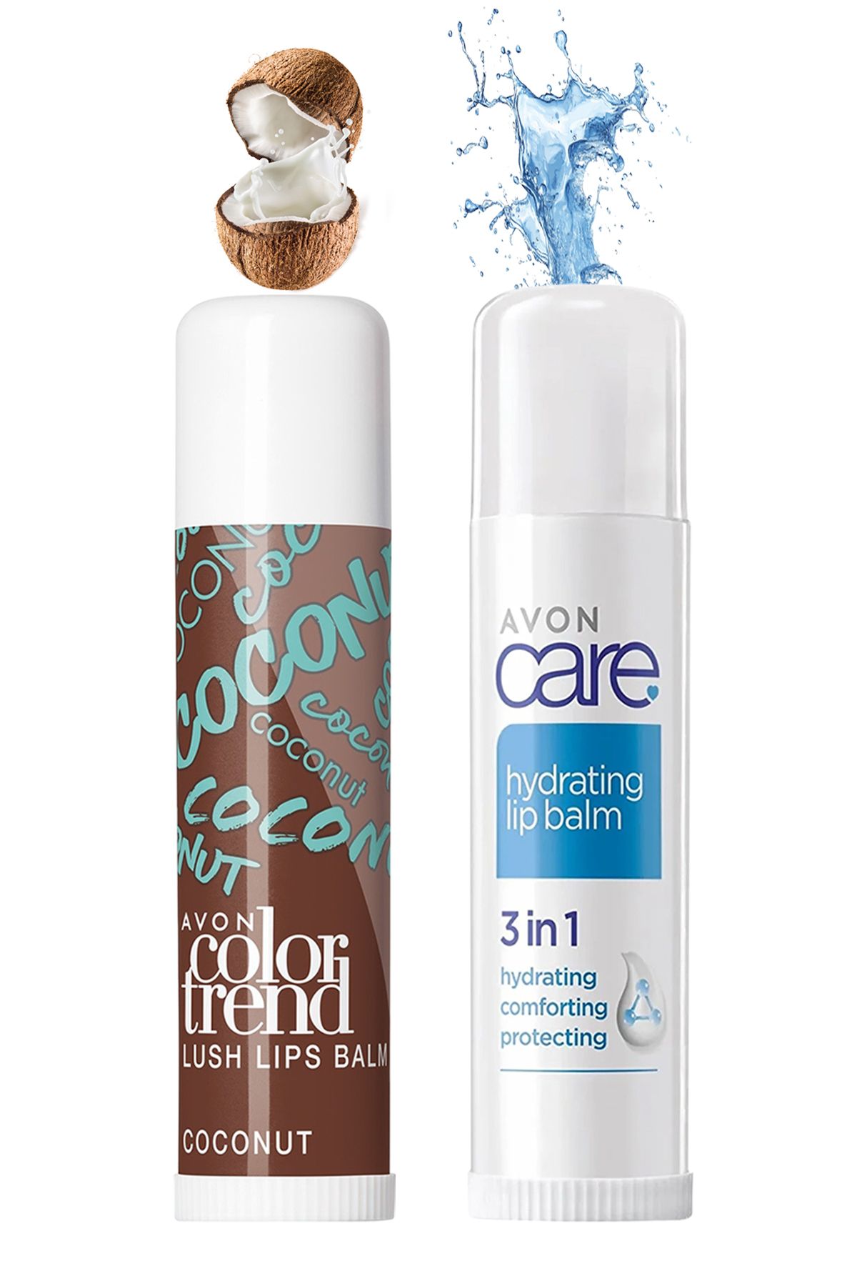 پک رژ لب مرطوب کننده و نارگیل Avon