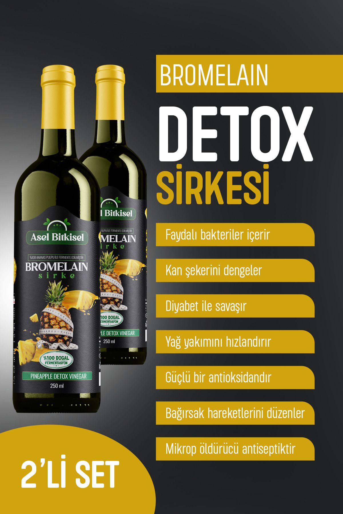 Detox Form Sirkesi. Kinoa Tohumlu- Zayıflamax. Kilo.verme Zayıflamak(2 ADET)
