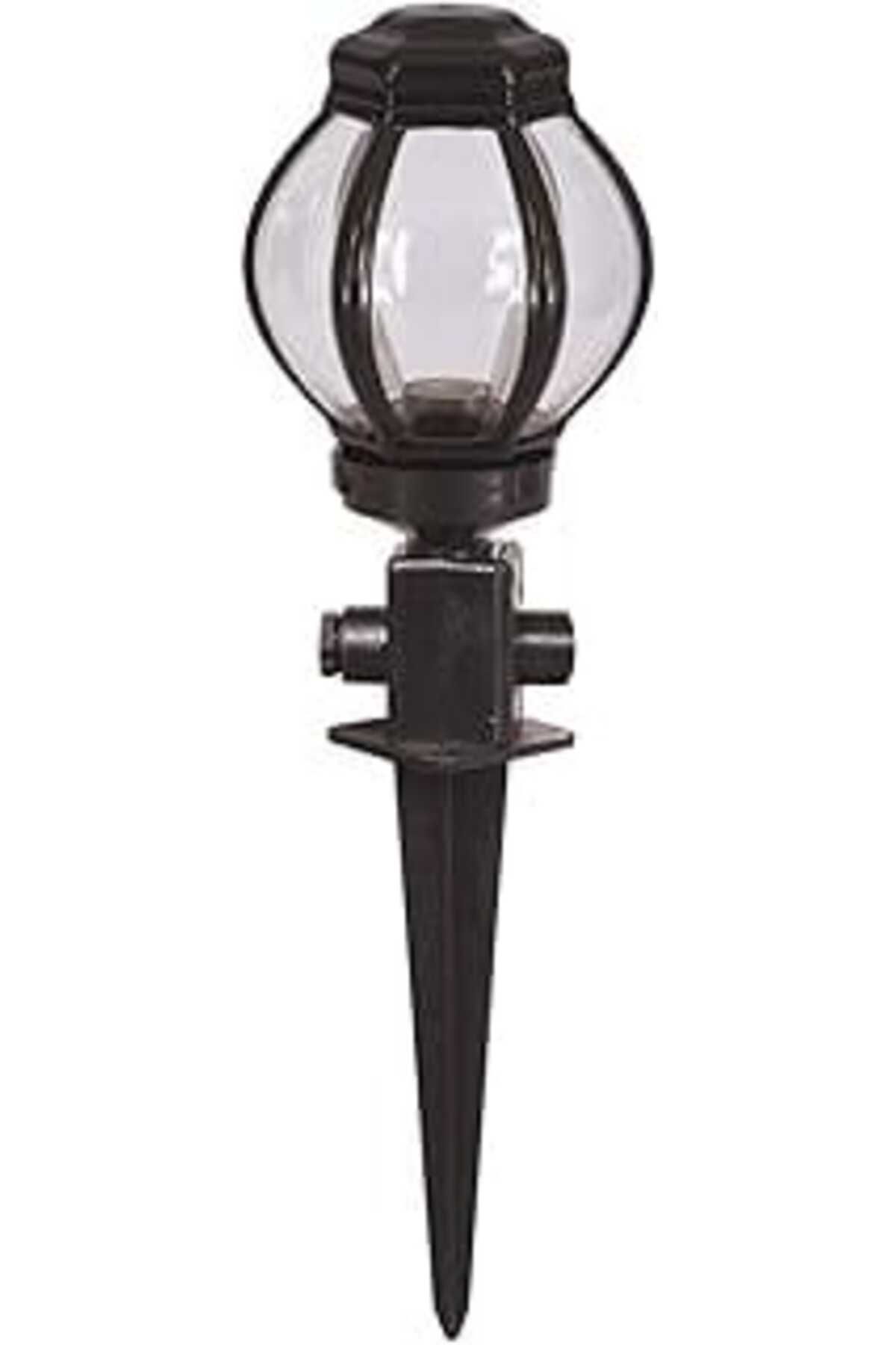 Mu Art Ahşap Avonni 68167 Bahçe Çim Armatürü, 60 W, Siyah