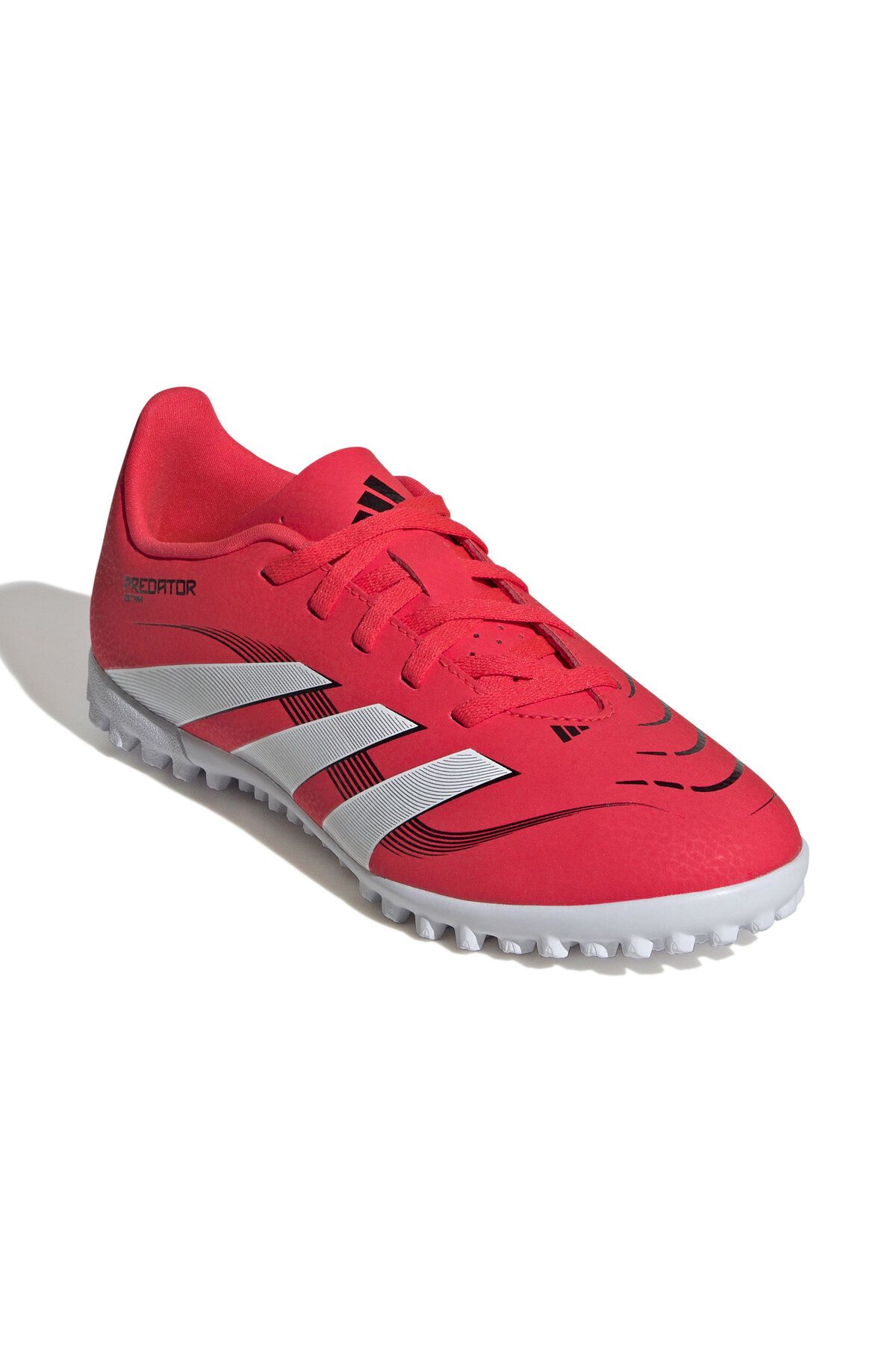 کفش فوتبال Adidas Predator Club TF J مدل قرمز برای کودکان adidas