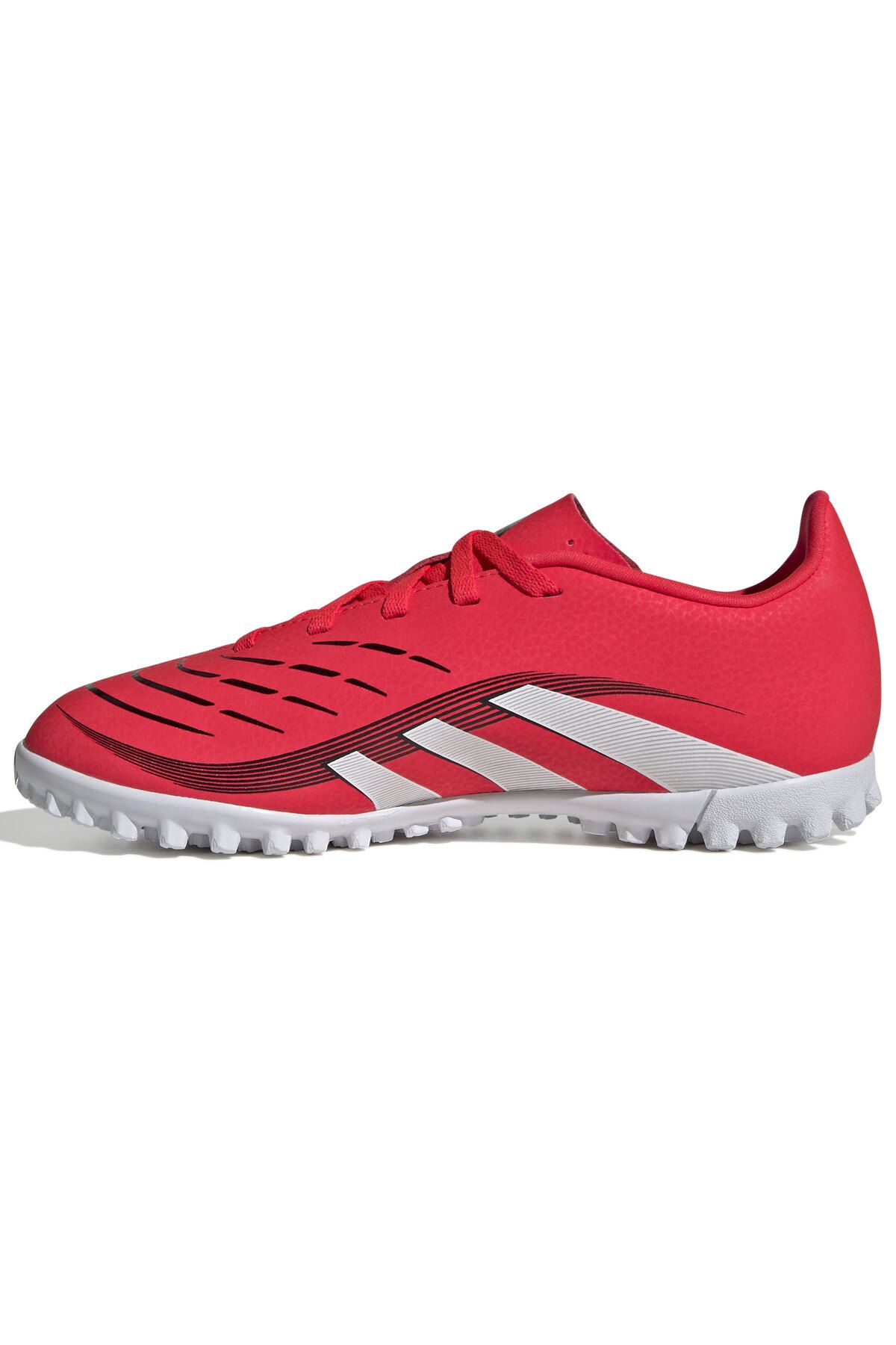 کفش فوتبال Adidas Predator Club TF J مدل قرمز برای کودکان adidas