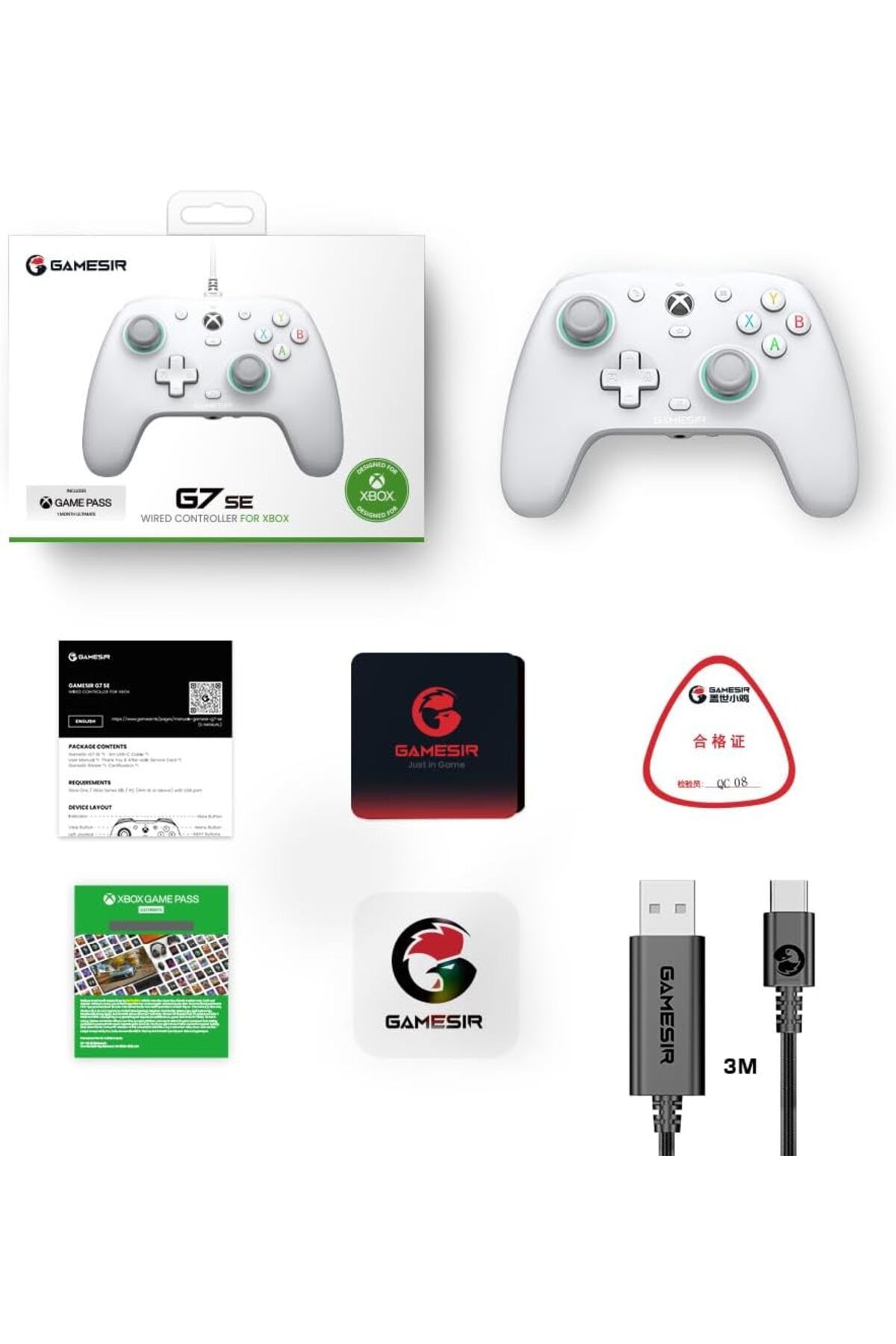 GameSir-G7 SE Wired Controller for Xbox X|S/XOne & Windows 10/11, Plug and Play Gaming Gamepad. 7