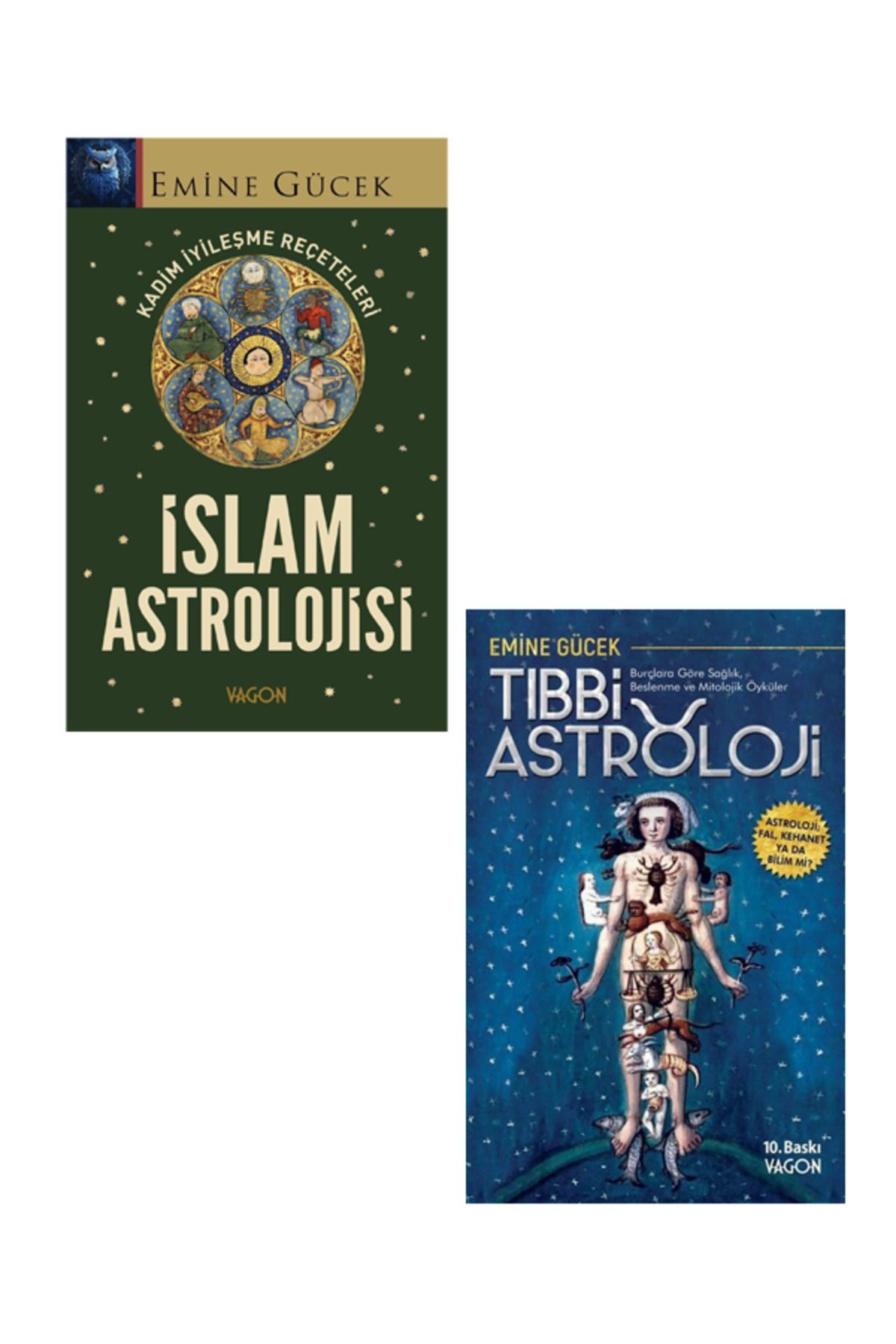 Vagon Kitap İslam Astrolojisi ve Tıbbi Astroloji Emine Gücek ( 2 Kitap Set)