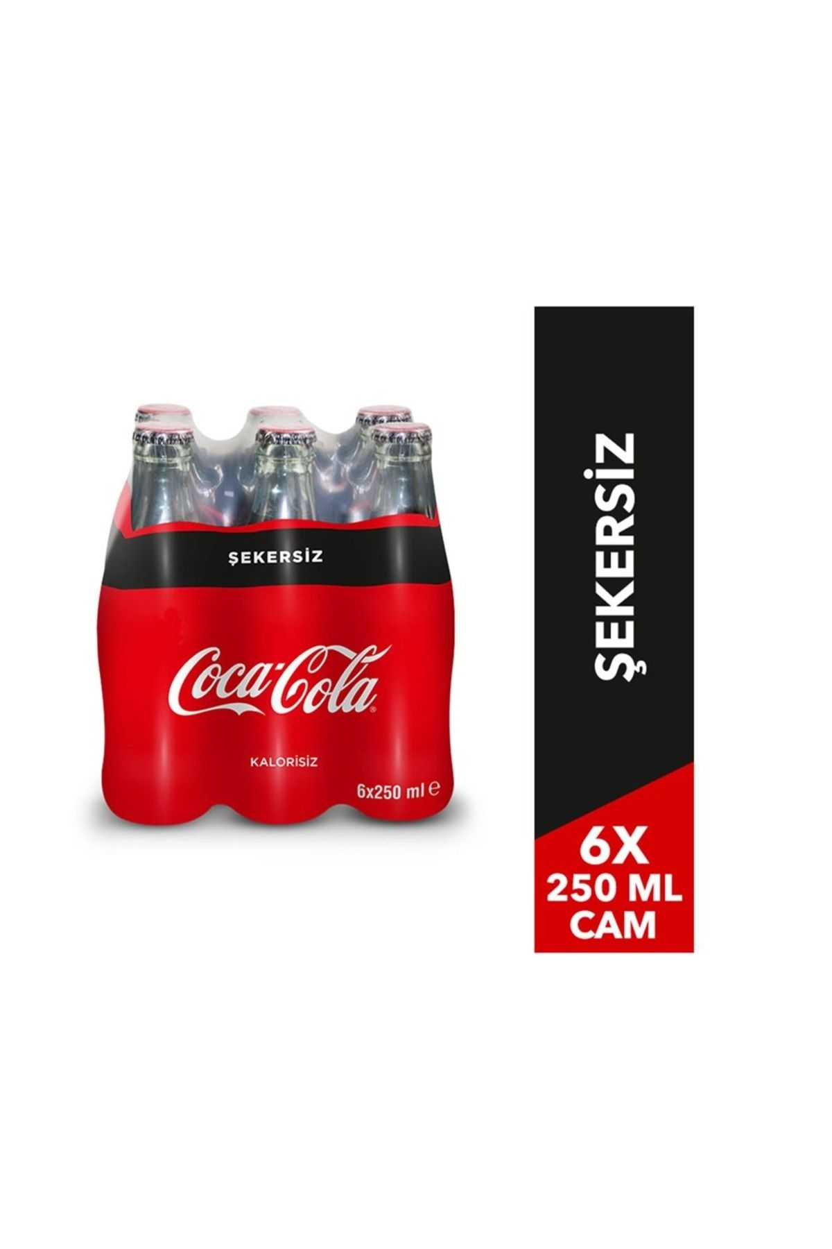 Coca-Cola Coca Cola Şişe Zero 250 ml 6 Adet (6LI PAKET HALİNİN FİYATIDIR)