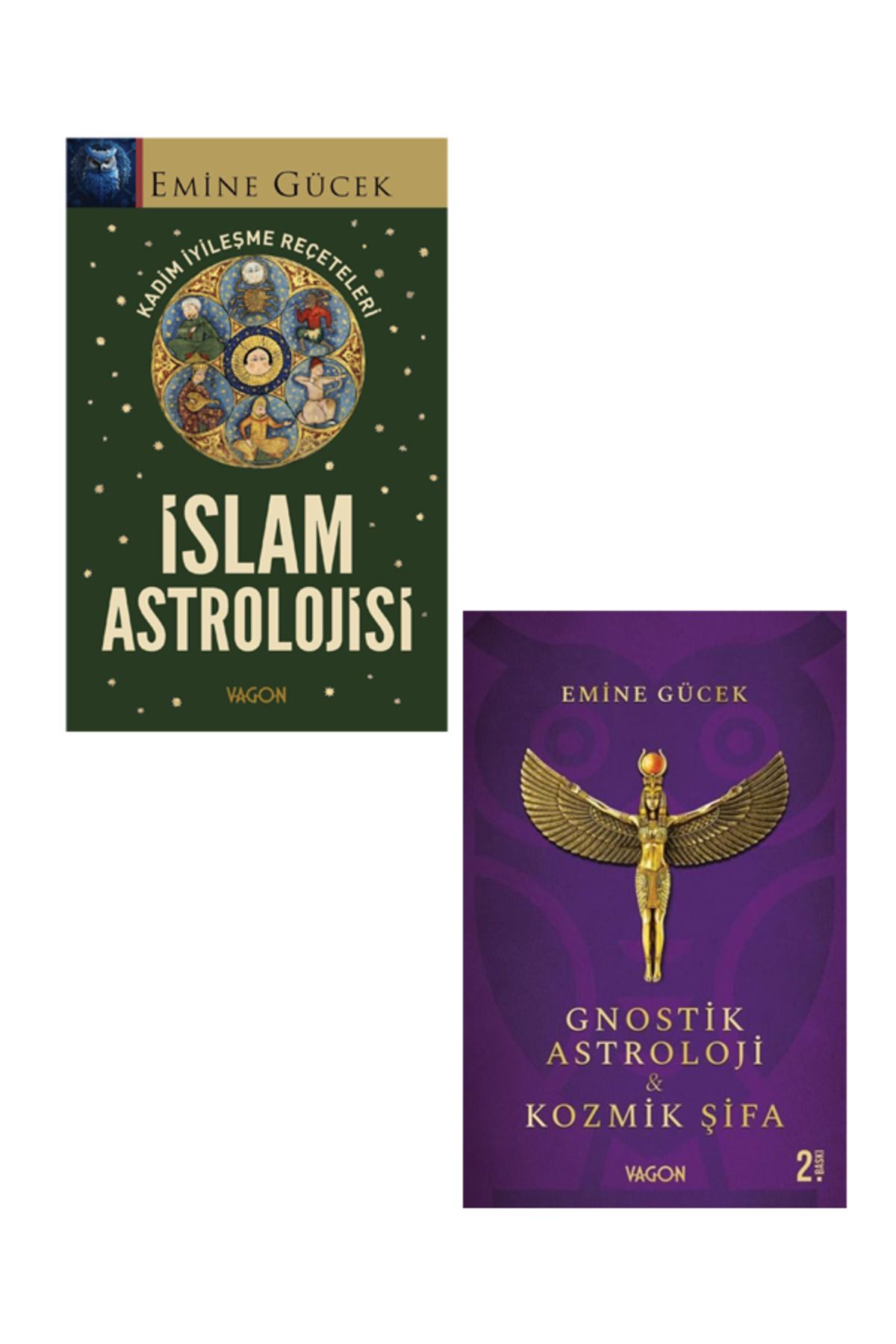 Vagon Kitap İslam Astrolojisi ve Gnostik Astroloji Emine Gücek ( 2 Kitap Set)