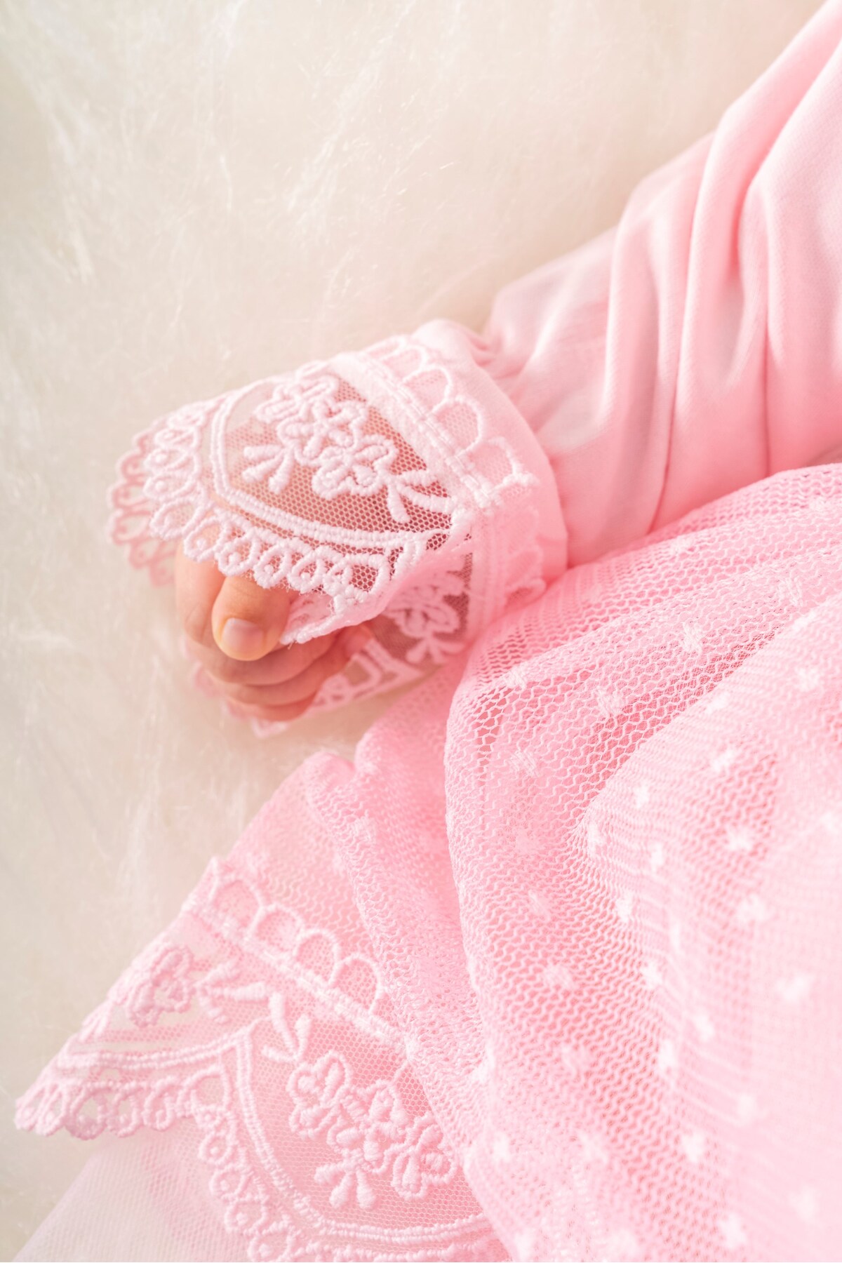 Bebeloji Baby Rosalina Kız Bebek Dantelli Elbise ( Mevlit Elbise Mevlüt Elbise Mevlid Elbise ) fotoğrafı 5 (önizleme)