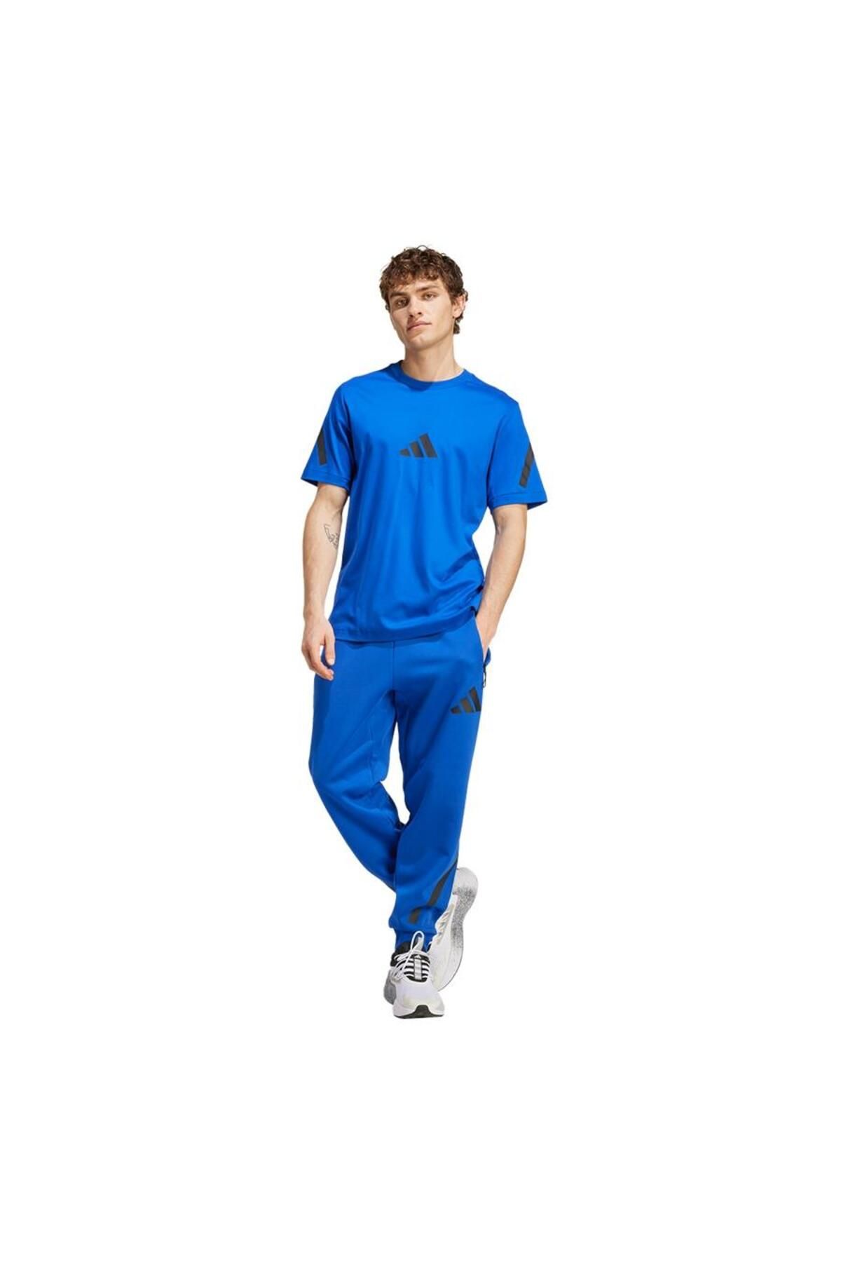 adidas-Μπλε ανδρικό μπλουζάκι M Z.n.e. Μπλουζάκι Tee Jf6543 Μπλε Ανδρικό T-shirt M Z.n.e. Μπλουζάκι Jf6543 5