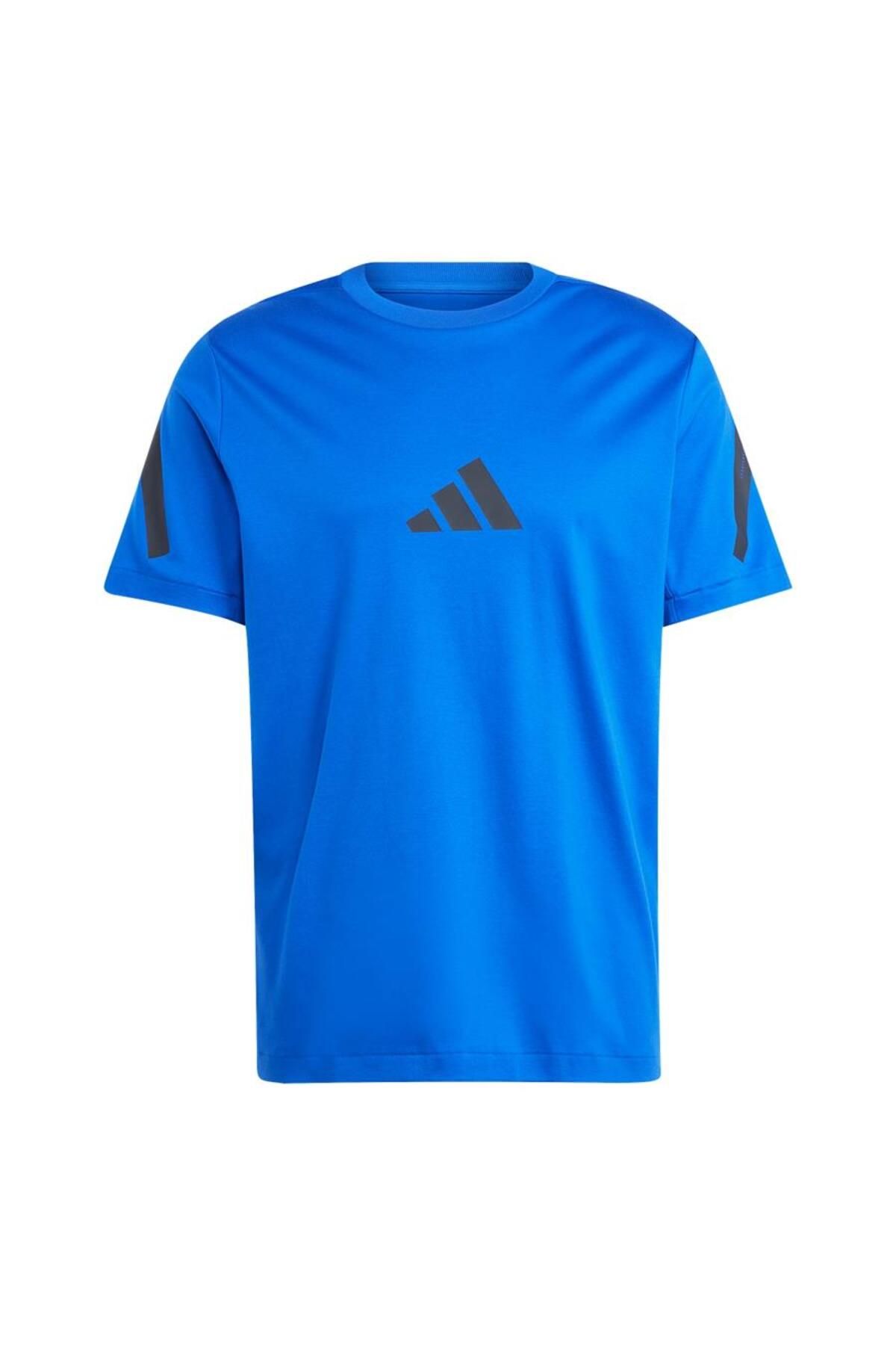 adidas-Μπλε ανδρικό μπλουζάκι M Z.n.e. Μπλουζάκι Tee Jf6543 Μπλε Ανδρικό T-shirt M Z.n.e. Μπλουζάκι Jf6543 8