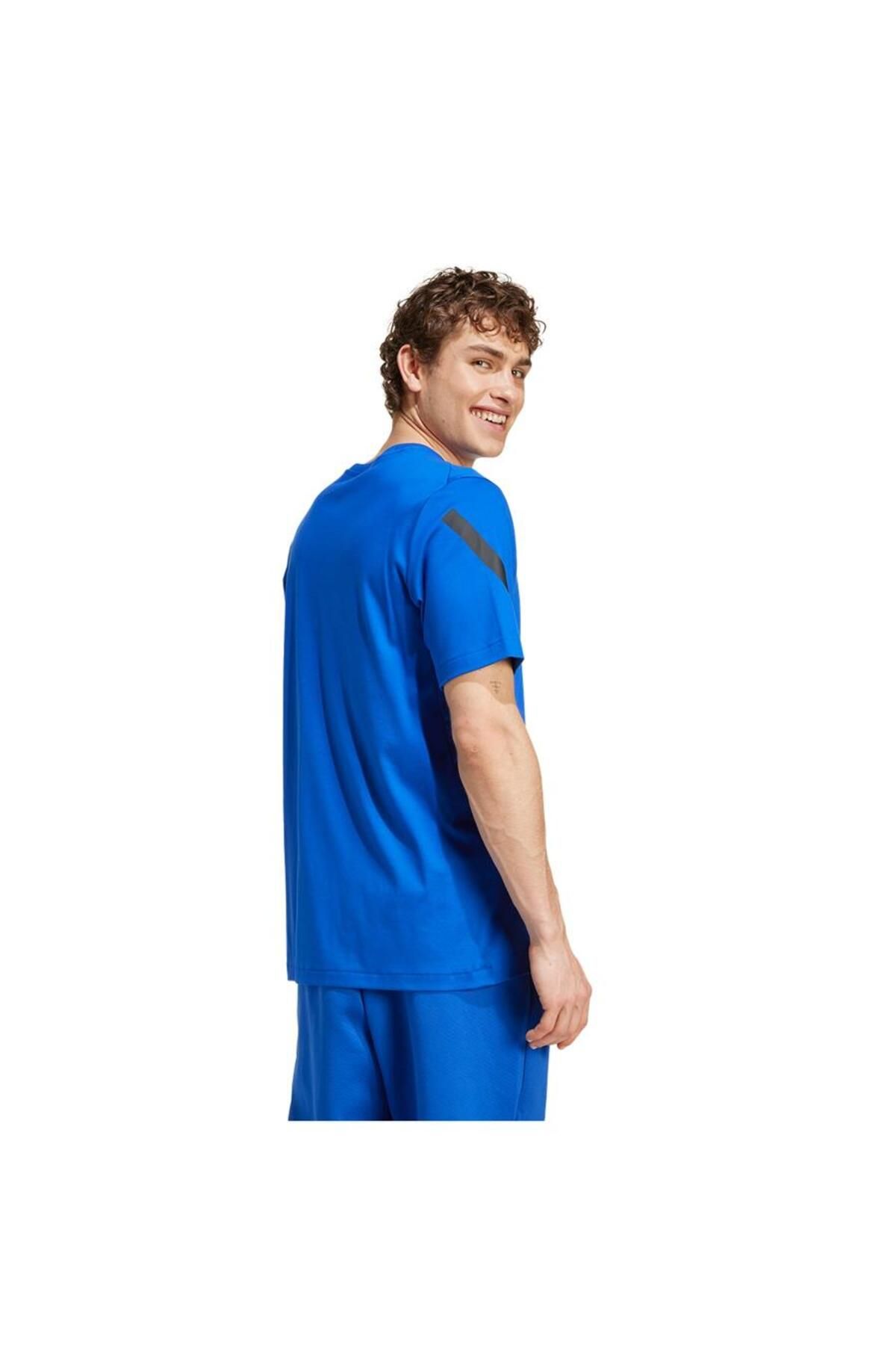adidas-Μπλε ανδρικό μπλουζάκι M Z.n.e. Μπλουζάκι Tee Jf6543 Μπλε Ανδρικό T-shirt M Z.n.e. Μπλουζάκι Jf6543 3