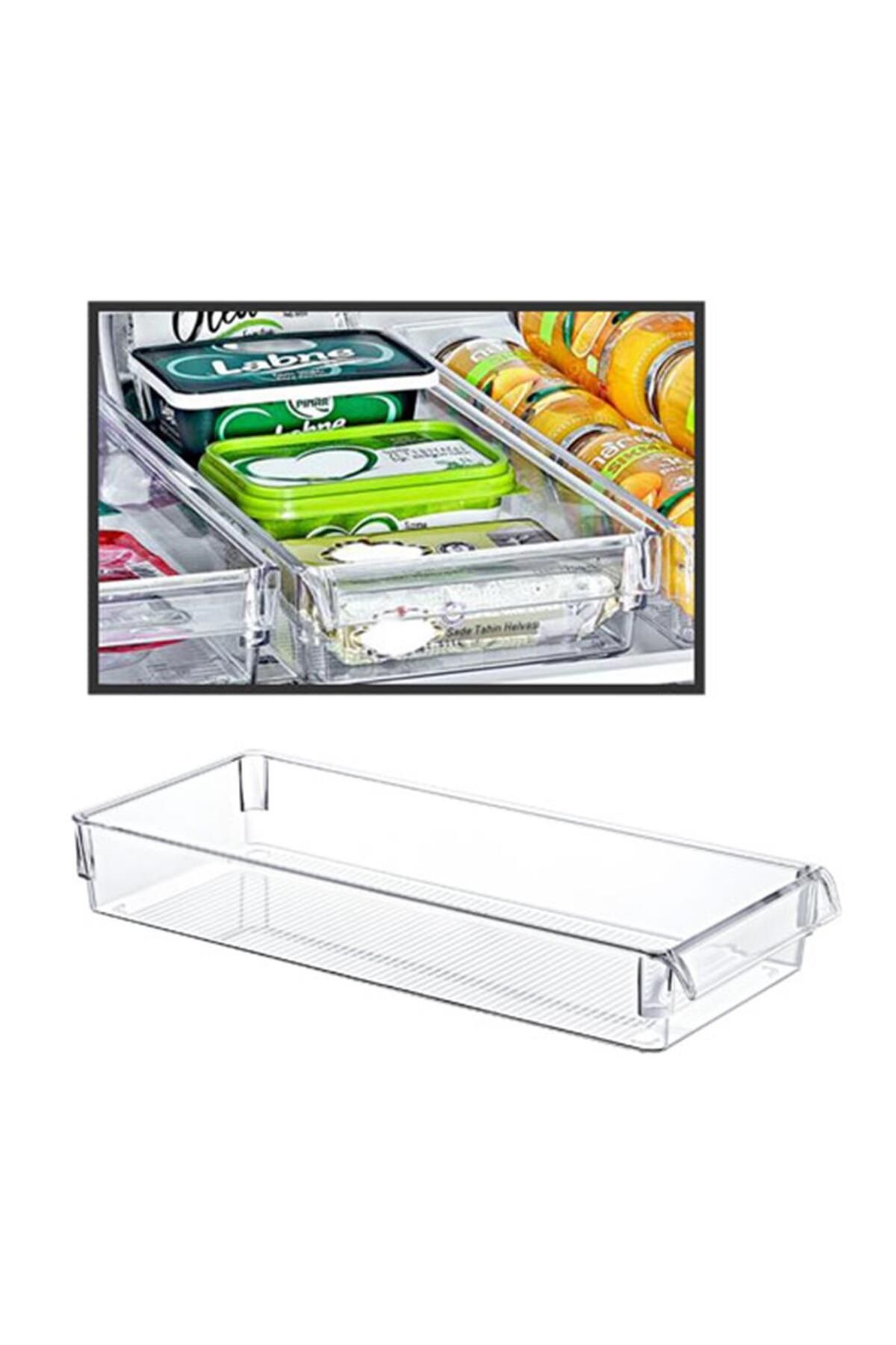 EMHOUSE Dolap İçi Mutfak&Banyo Şeffaf Organizer 30,8x15,4x5,6cm