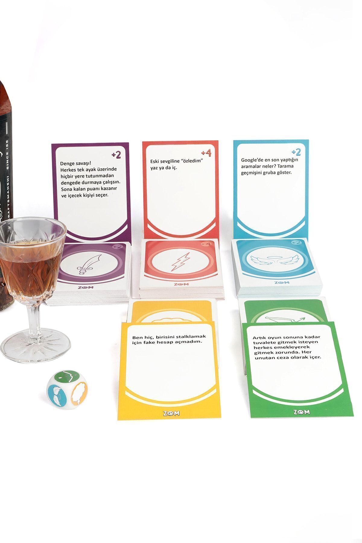 Metranya-Zom Classic Drink Game Shot Game Christmas Game with 150 Cards Party Game Fun Box Card Game 5