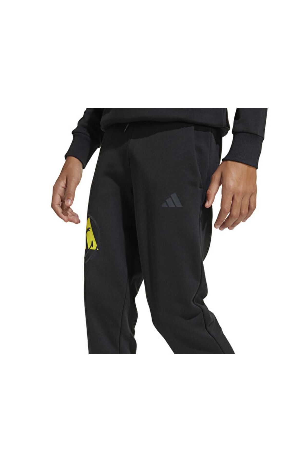adidas-Ανδρικό casual αθλητικό παντελόνι J Smi Pant JJ3073 Μαύρο 5