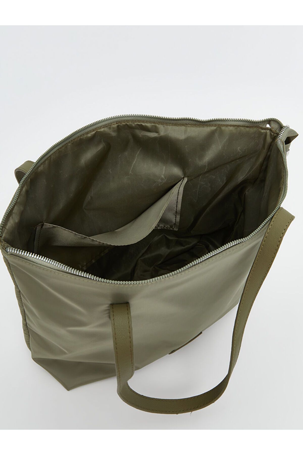 LC Waikiki-Lcw Accessories Khaki Leather Look Women's Shoulder Bag 3