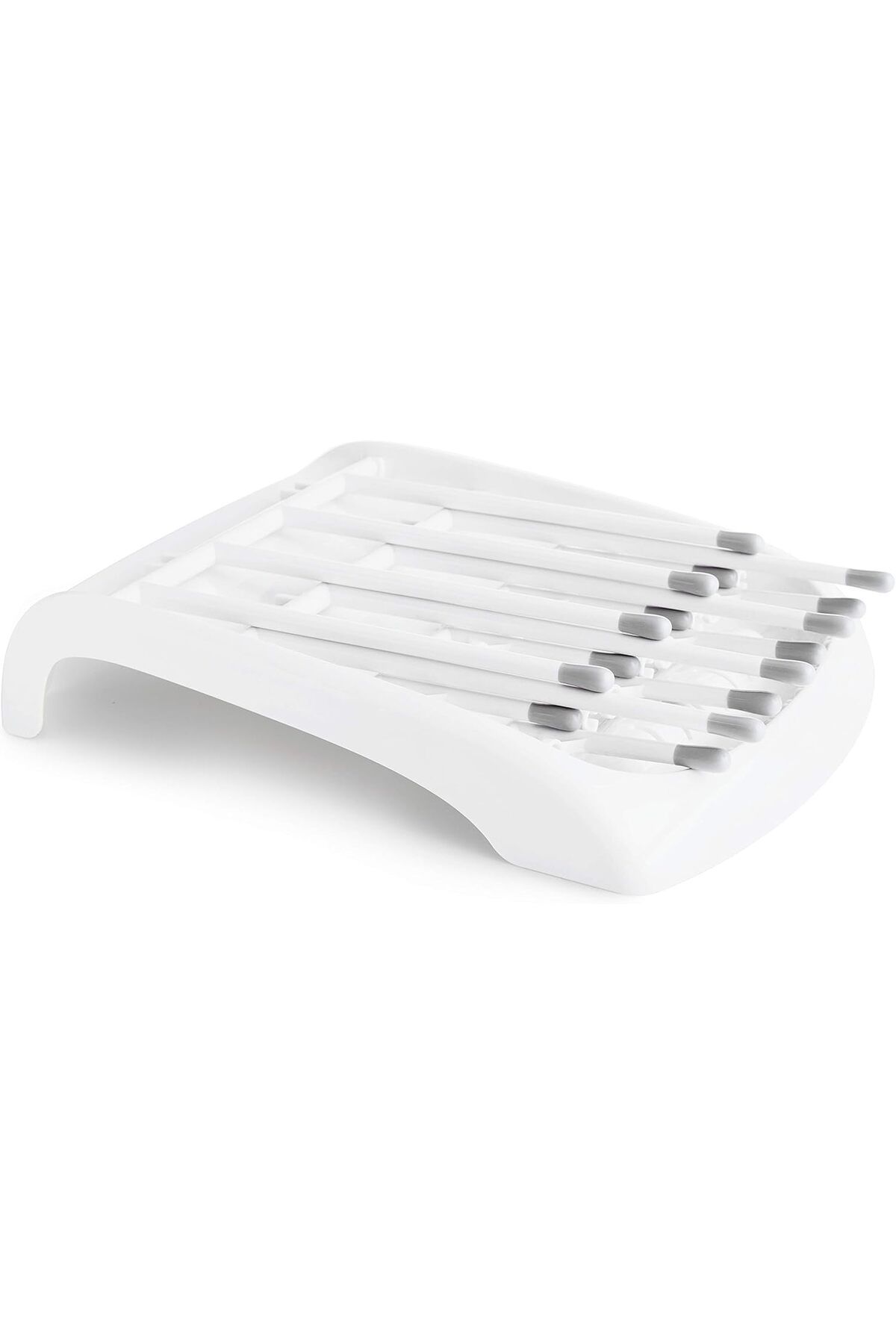 COOYA-Fold Bottle Drying Rack,Space Saving Countertop Drying Rack for Pump Part Cleaning,with Drainer Tray 4