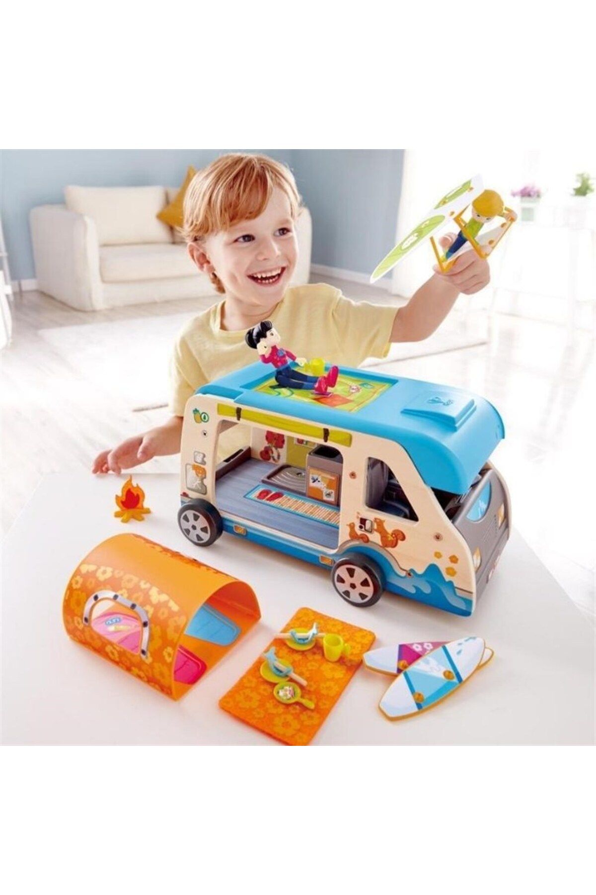 Hape-Adventure Toy Caravan 5