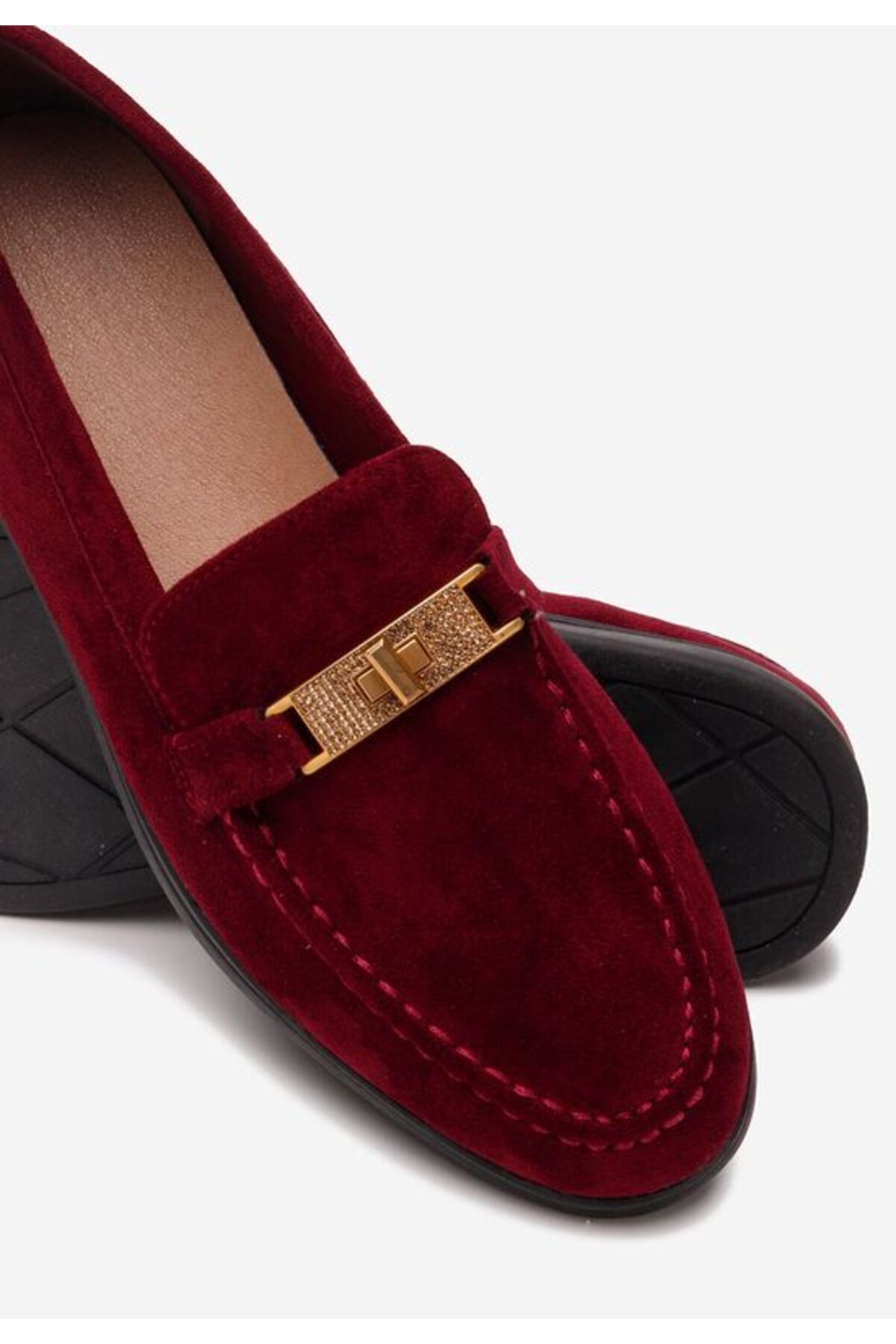B T Shoes-Mocasini dama Nisala rosii 6