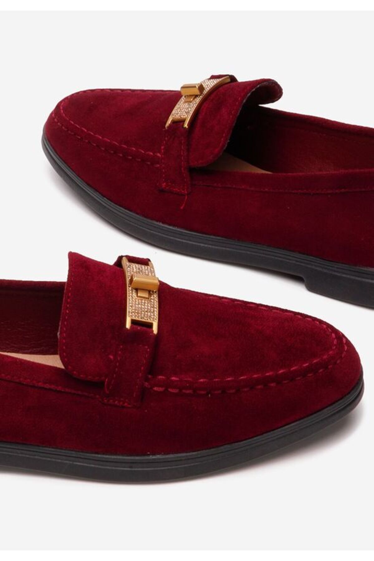 B T Shoes-Mocasini dama Nisala rosii 5
