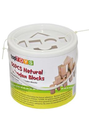 Toptoys Naturel Ahşap Blok 50 Parça