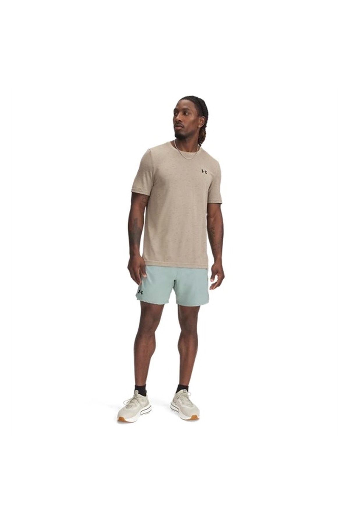 شورت ورزشی سبز مردانه UA ناپدید شده 6 این 348 Under Armour