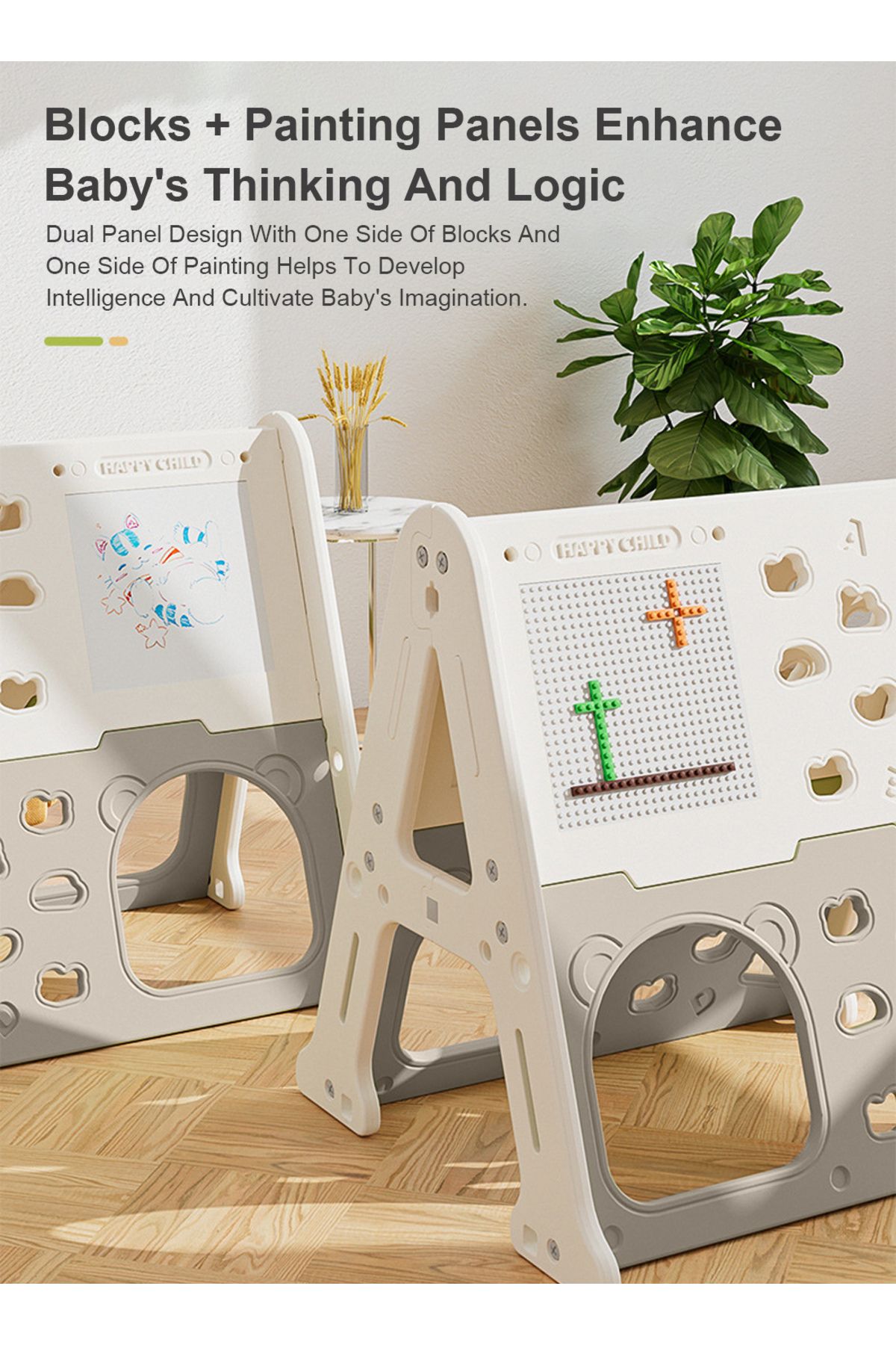 Ma Baby-7 in 1 Toddler Slide Set Multifunctional Slide Swing Combination Exercise Climbing 4