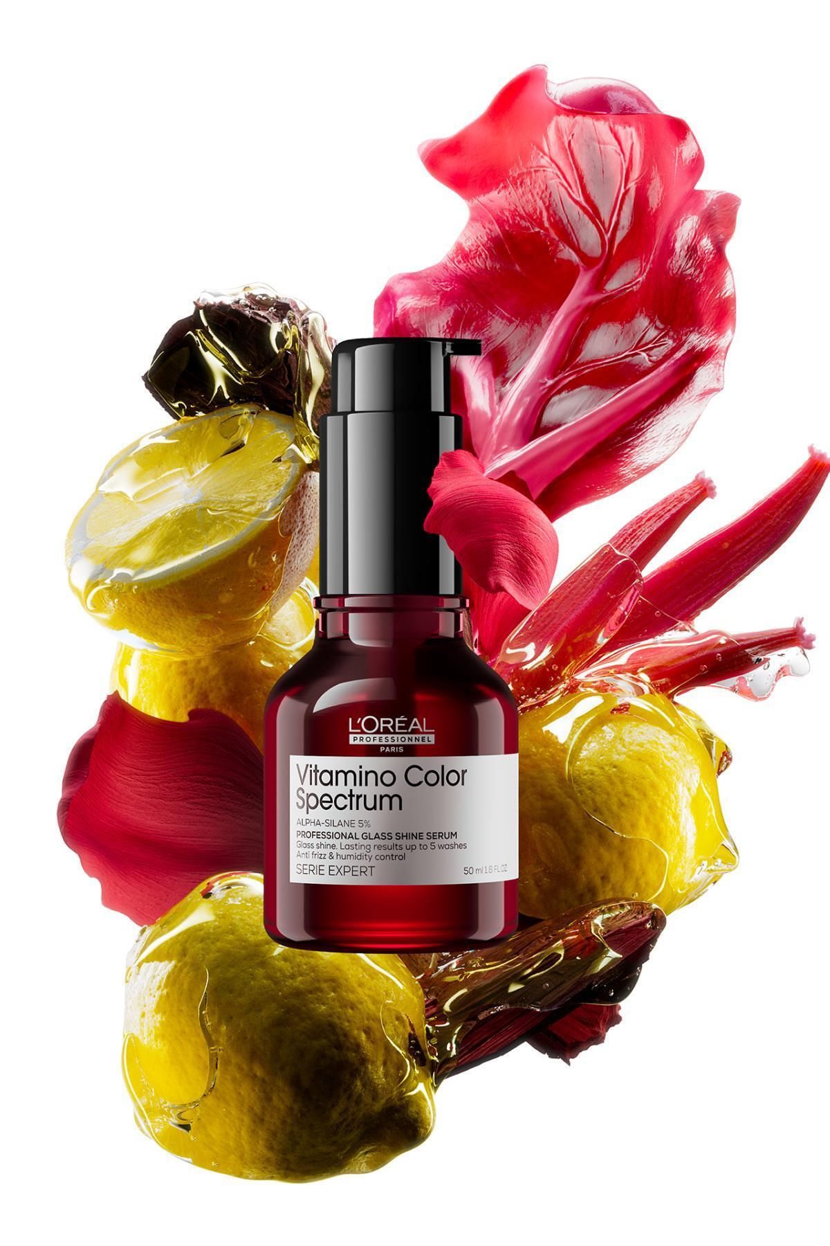 سرم و روغن مو مردانه زنانه روشنایی شیشه طیف رنگ ویتامینو با ظاهر 50 میل L'oreal Professionnel