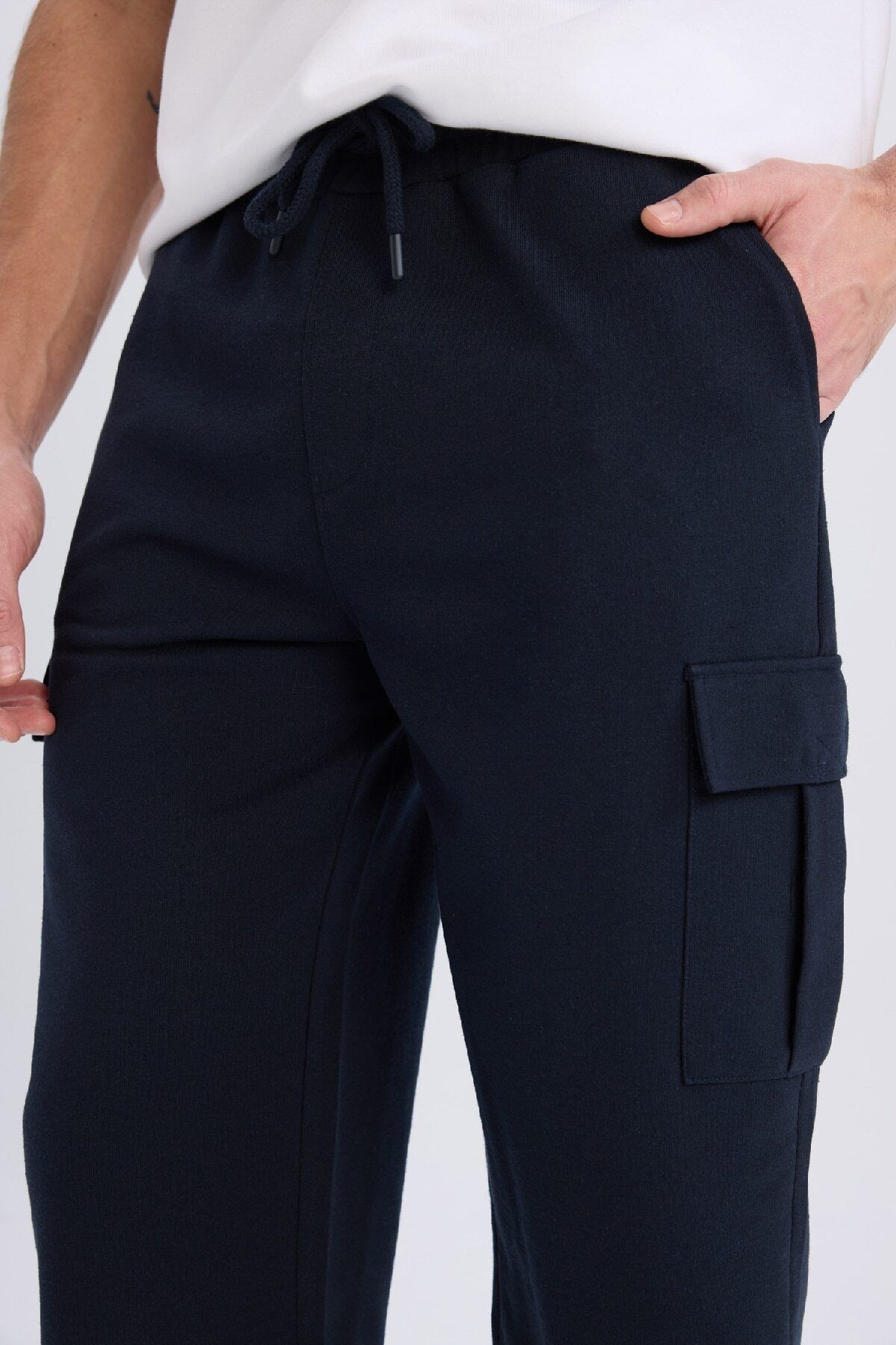 DeFacto-Slim Fit Slim Fit Cargo Pocket Basic Straight Capri Shorts T4693AZ25SM 6
