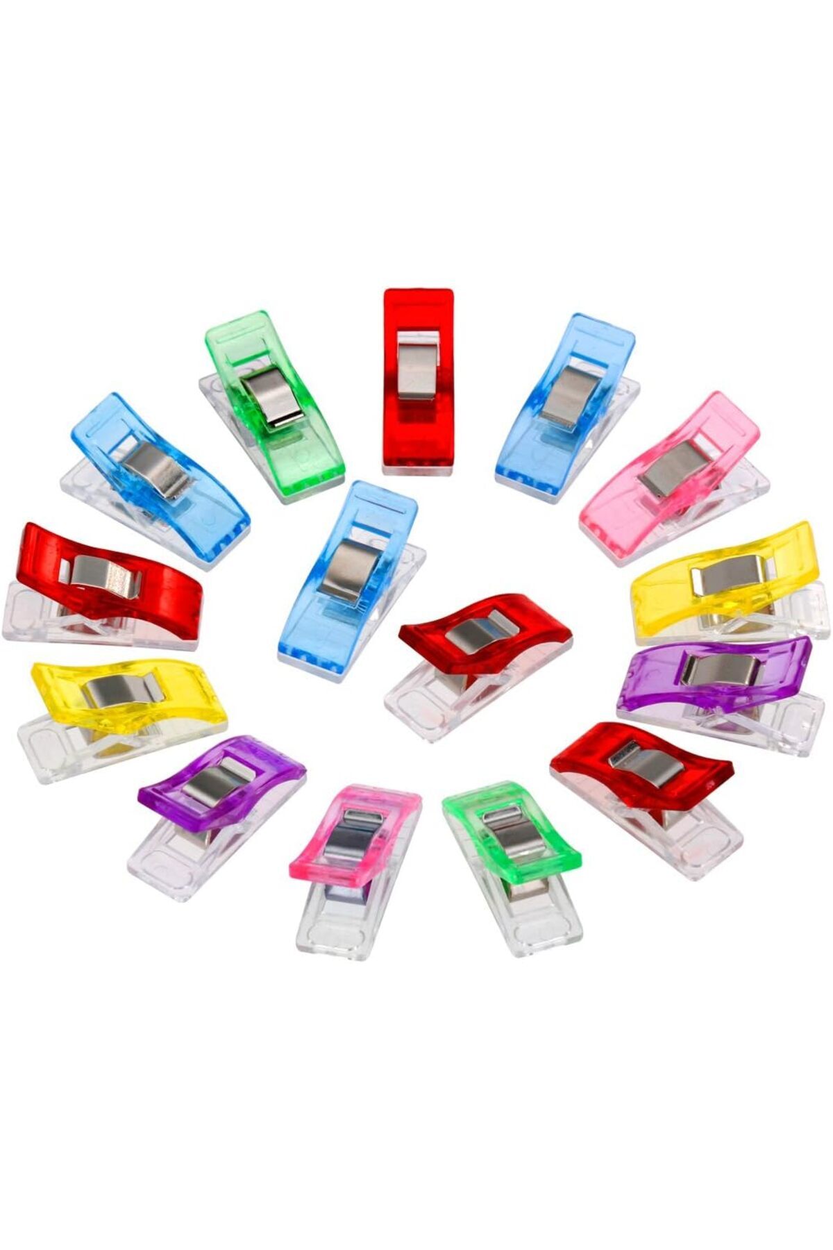 Bayar Kumaş Kumaş Mandalı Hediyelik Mandal 30 Adet Renkli Kumaş Mandalları Küçük Boy