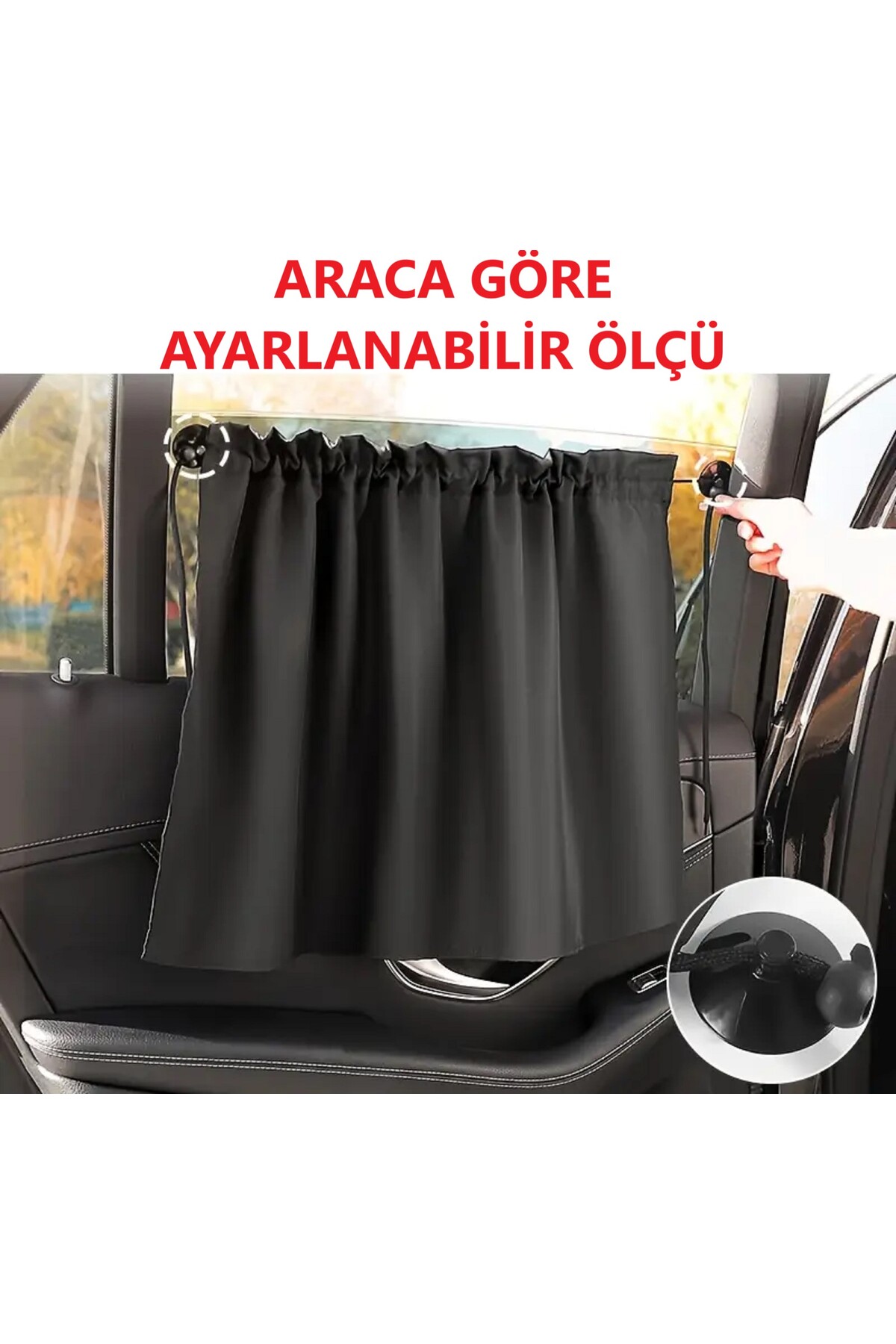 ZEYZEN Suv Yan Cam Perde Bebek Çocuk Güneşlik Araba Perdesi Vantuzlu Güneş Koruyucu Gölgelik Uyumlu fotoğrafı 2 (önizleme)