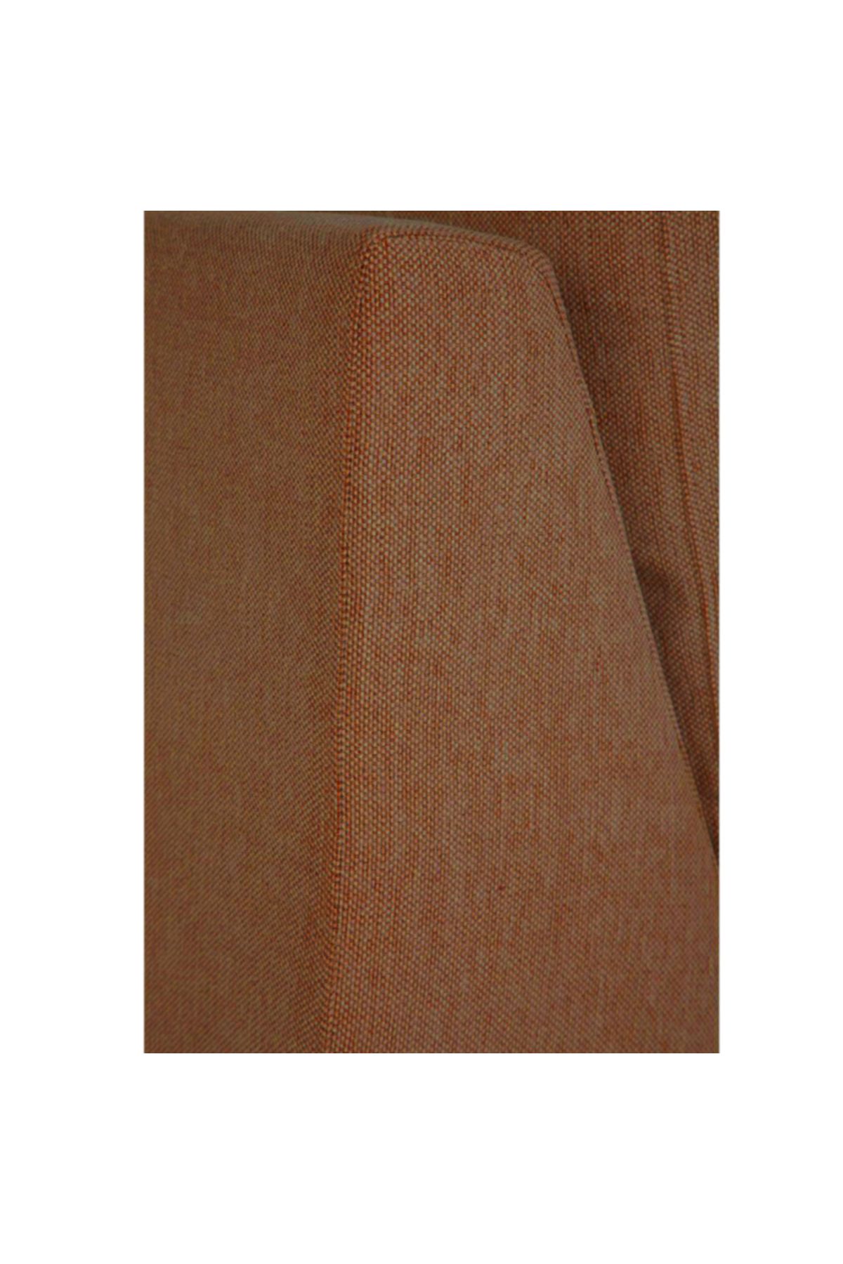 soufa dibaj-Right Corner Sofa with Left Armrest Upholstered in Linen - Brown 6
