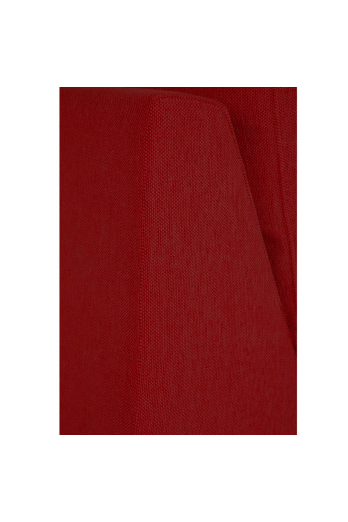 soufa dibaj-Right Corner Sofa with Left Armrest Upholstered in Linen - Red 6