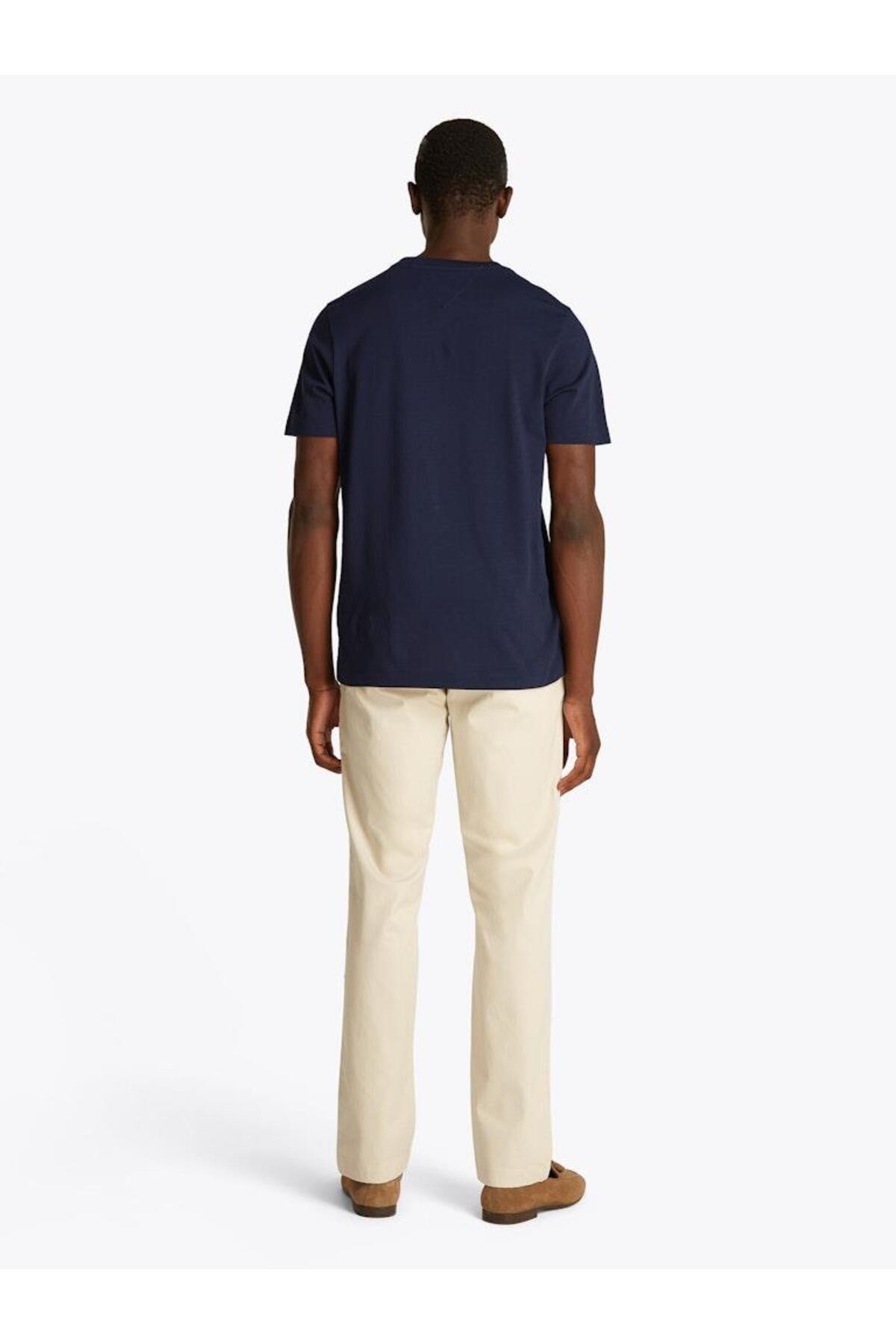 تی شرت مردانه هندسی آستین استاندارد | تامی هیلفیگر Tommy Hilfiger MW0MW38612DW5 - تصویر 3