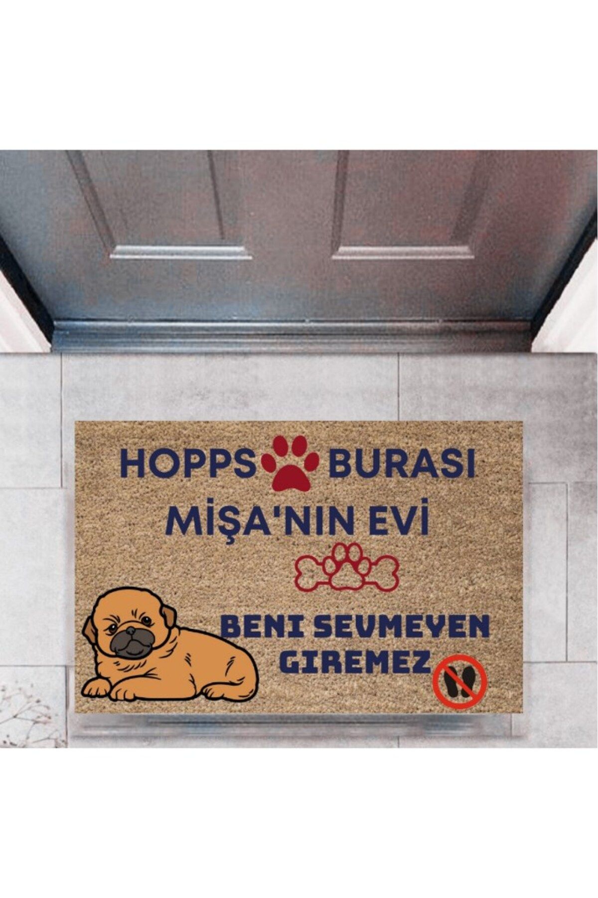 Tahtakale Toptancısı Kapı Önü Paspası Dekoratif Dijital Baskı Hopps P-2475