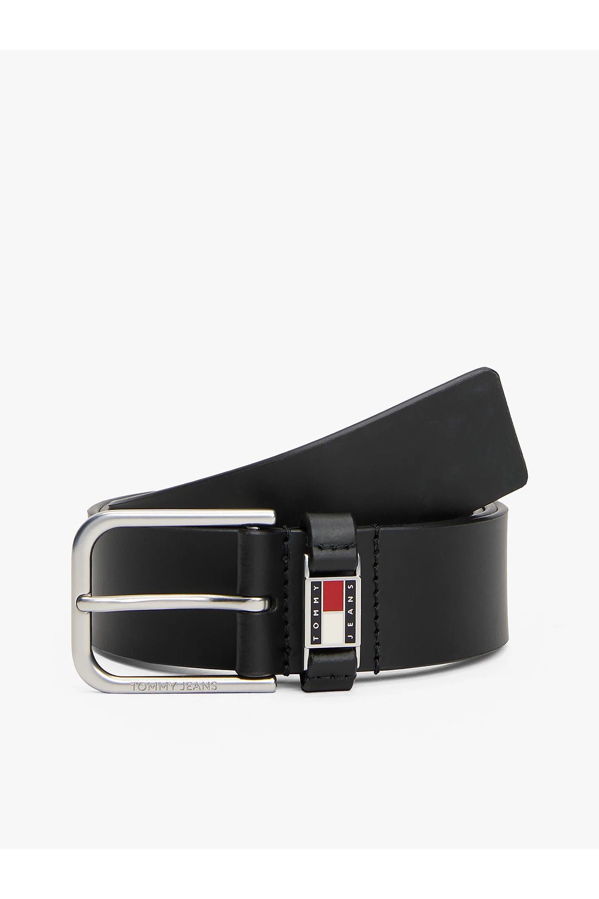 کمربند مشکی چرمی قابل تنظیم مردانه با سگک فلزی AM0AM13361-BDS Tommy Hilfiger