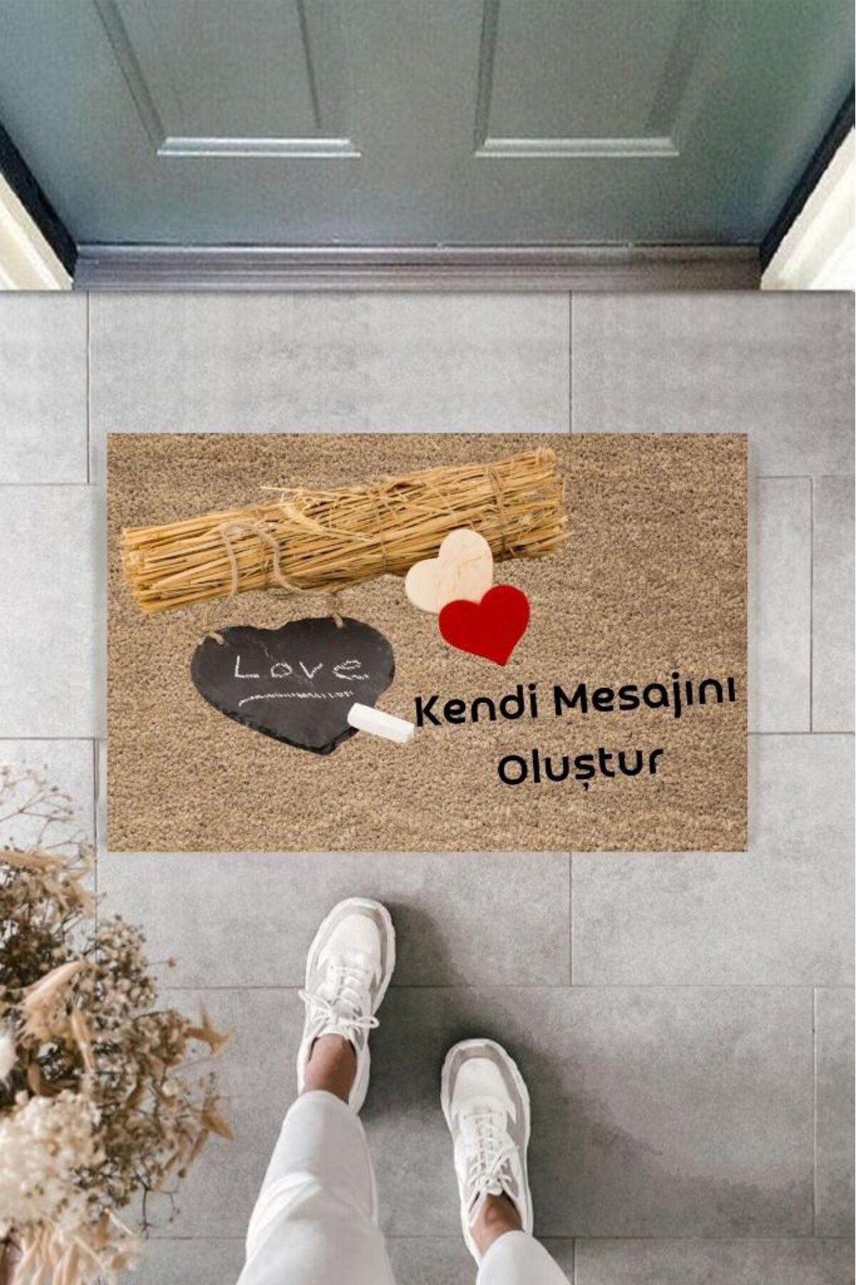 Tahtakale Toptancısı Dijital Baskı Kişiye Özel İç Kapı Dekorasyon Paspas PS11248