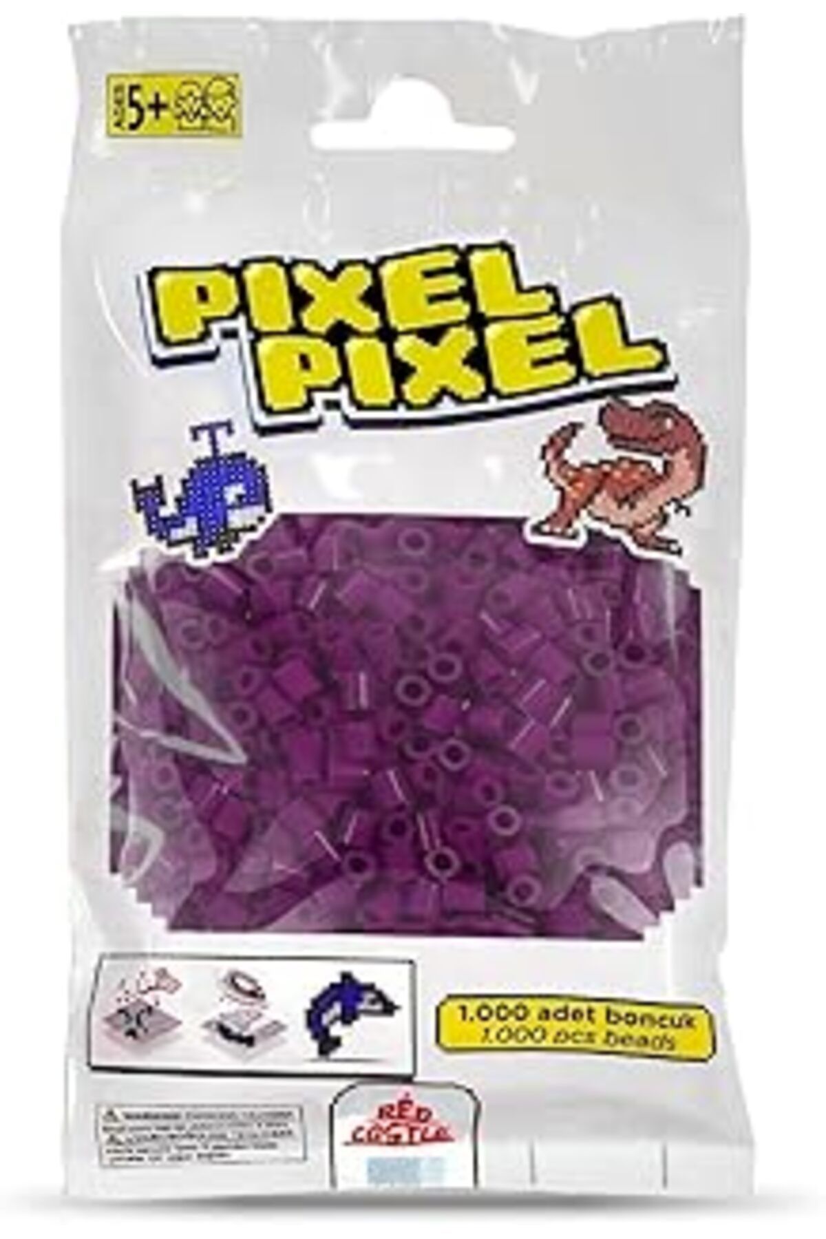 Mu Art Red Castle 1000'Lik Midi Boncuk(Erik Içi Moru)-Plum Actıvıty Beads (1000 Pcs)