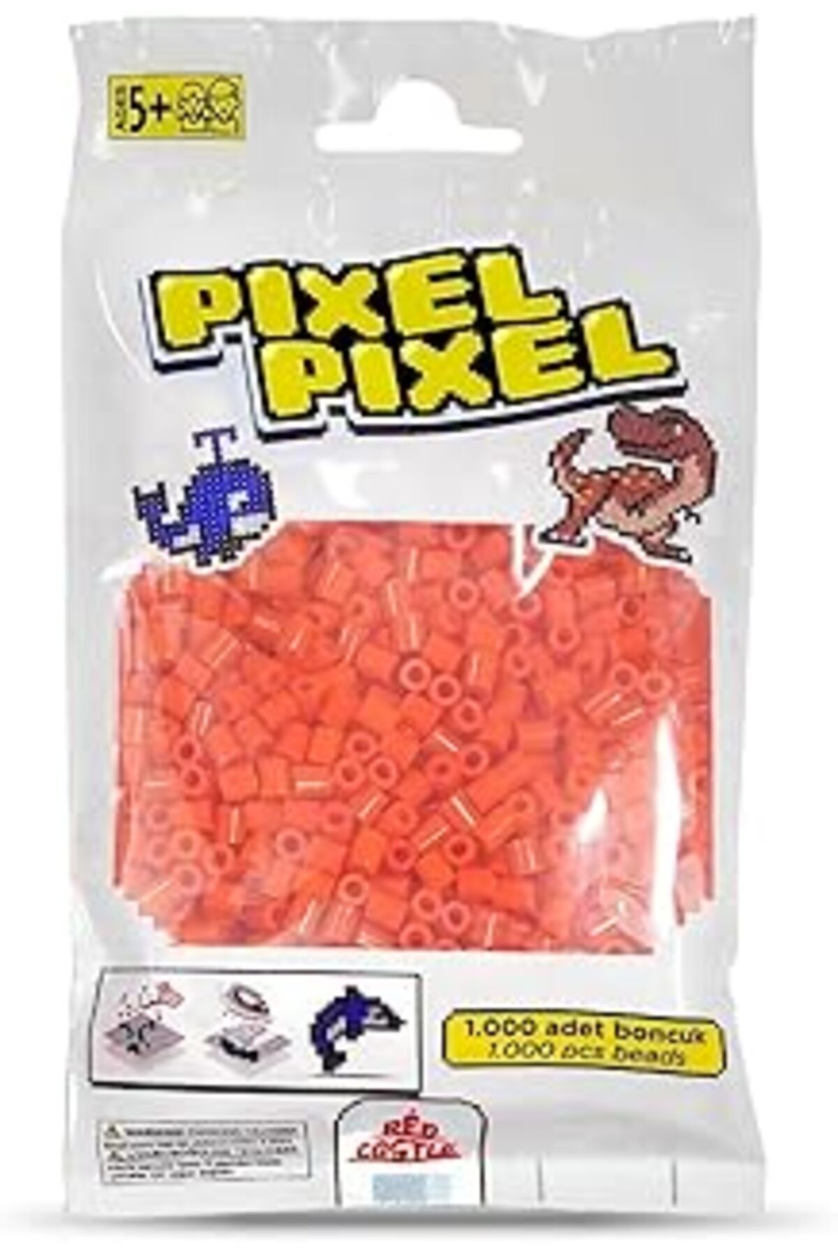 Mu Art Red Castle 1000'Lik Midi Boncuk (Açık Kırmızı)-Lıght Actıvıty Beads (1000 Pcs)