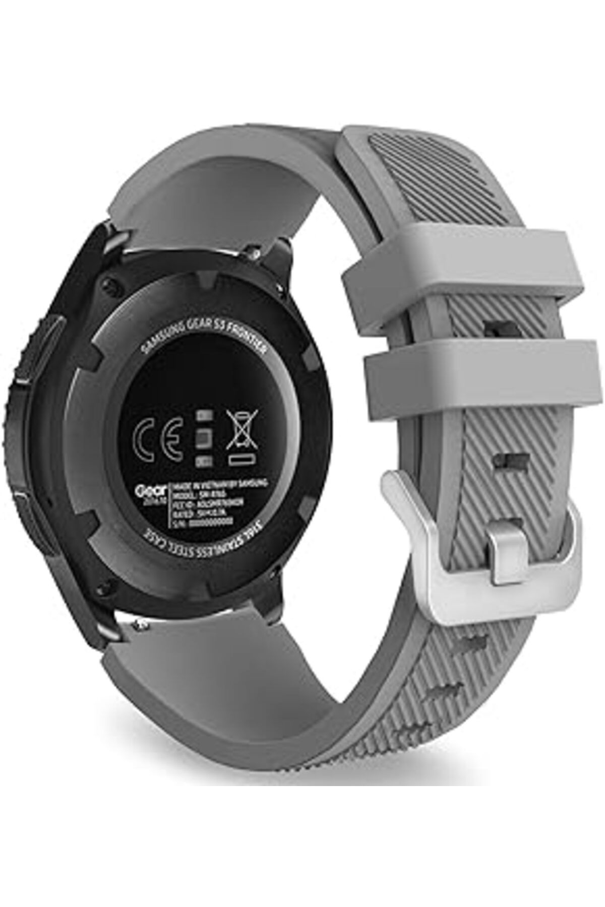 Hepta Collection Kordon Kayış Silikon Tırtıklı Gri Watch Gt2 Pro Gt 2E Gt 42M Gt 46Mm Gt2 46M Gt2 42M Watch 2 Honor