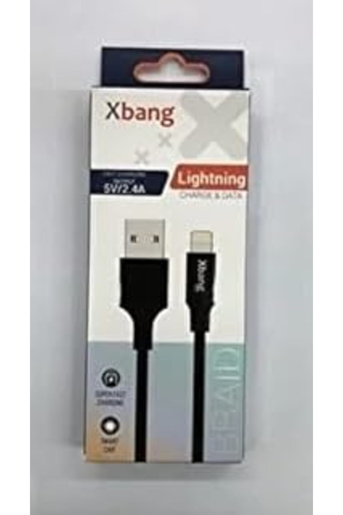 TBSProjects Xbang Iphone Uyumlu 5V/2,4A Hasır Örgülü Şarj & Data Kablosu