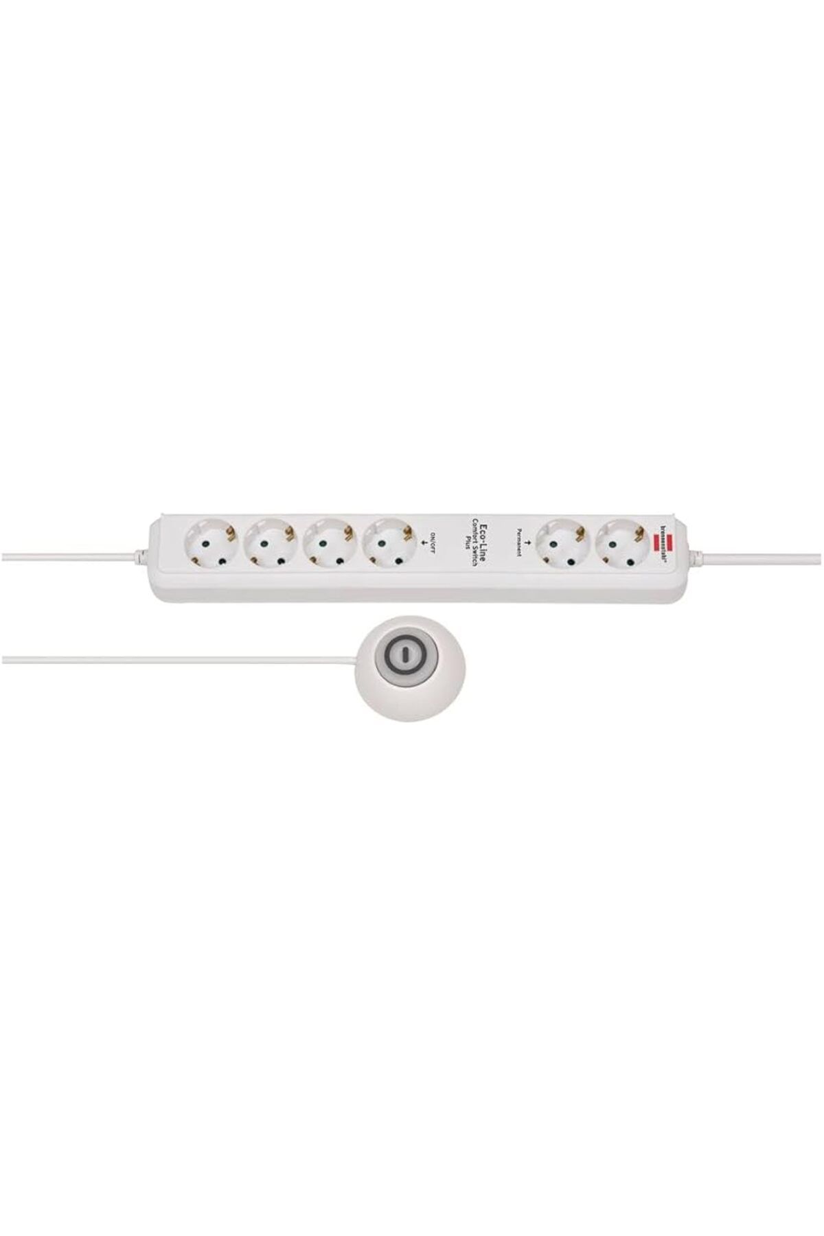 TBSProjects Brennenstuhl Eco-Line Comfort Güvenlik Anahtarlı 6'Lı Uzatma Priz