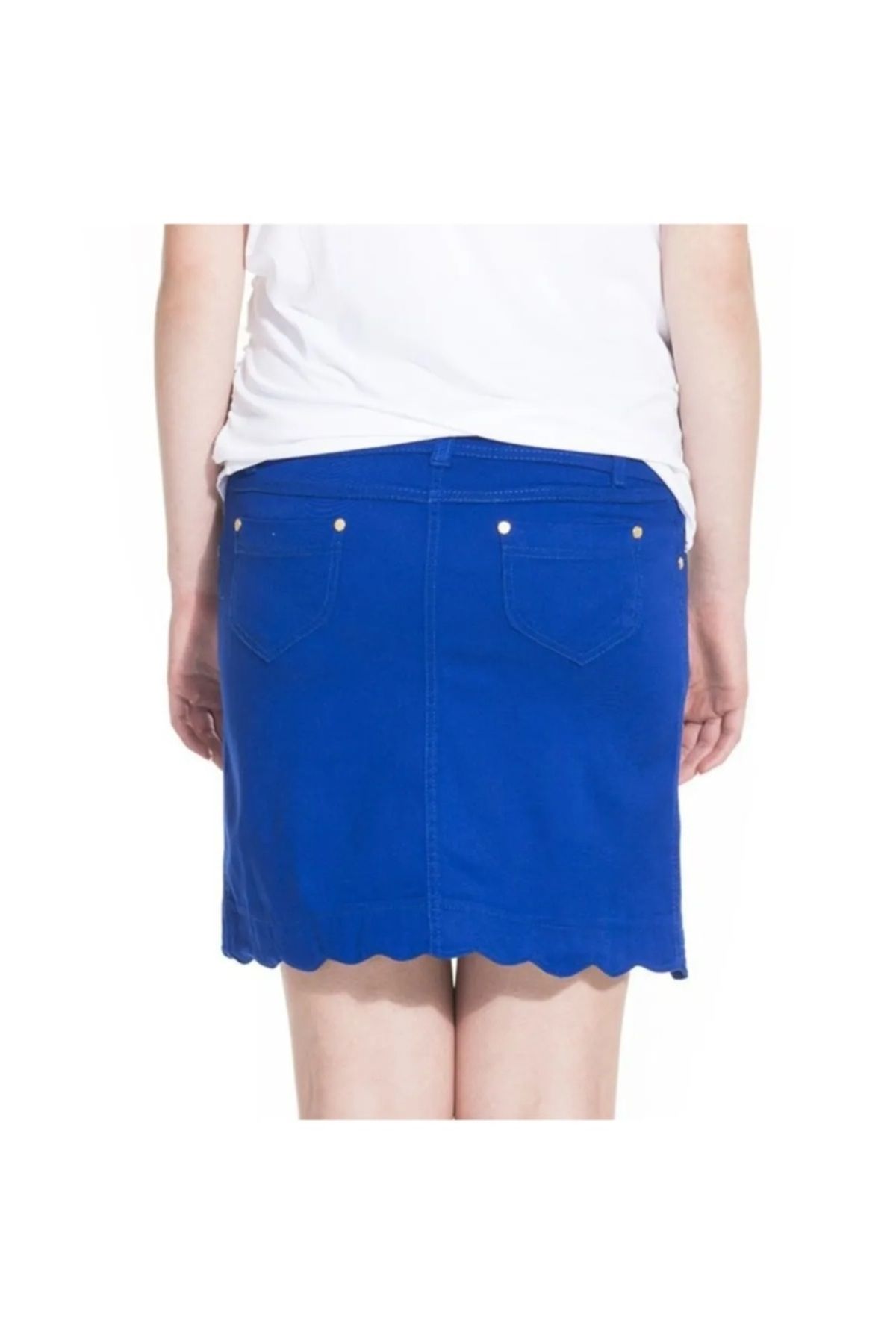 Desen Hamile Giyim-Canvas Maternity Skirt 3