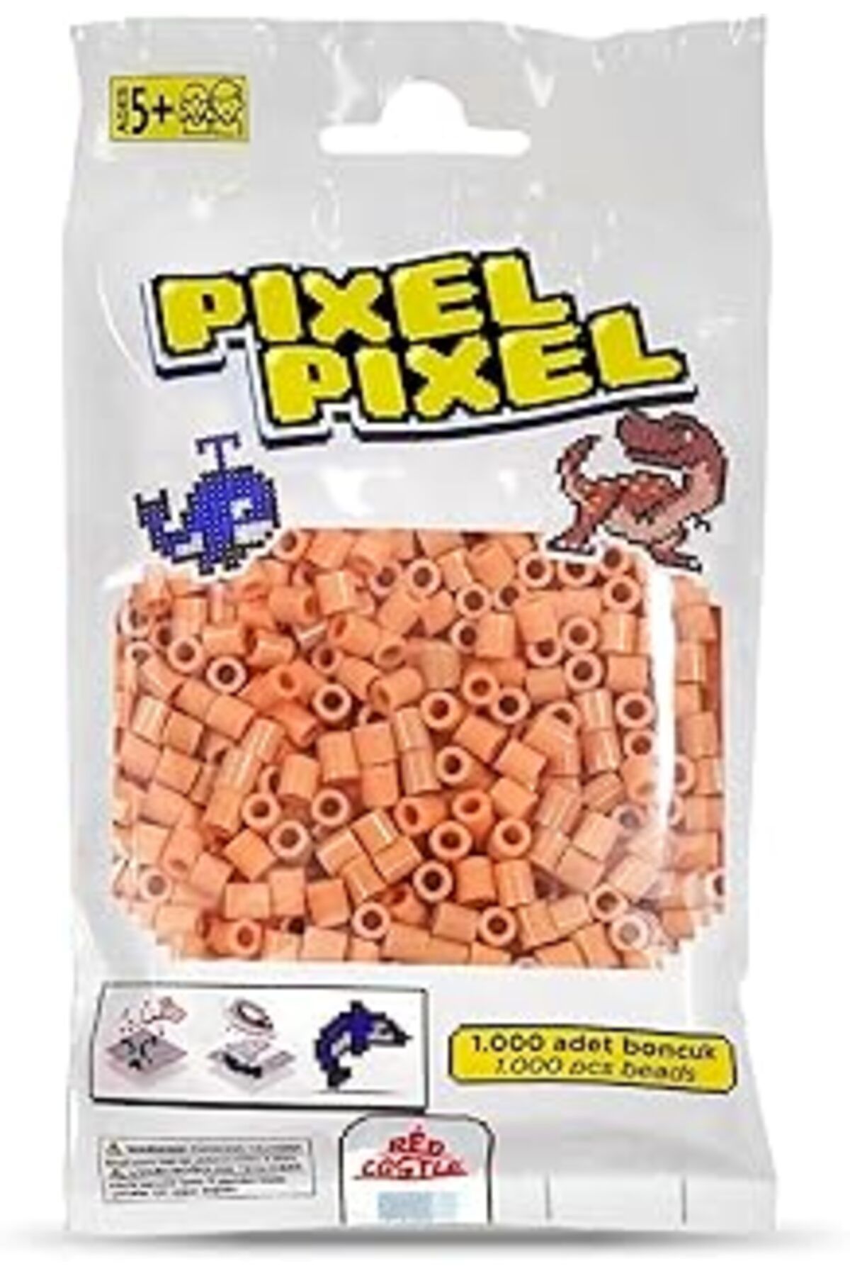 Mu Art Red Castle 1000'Lik Midi Boncuk (Koyu Bej)-Dark Beıge Actıvıty Beads (1000 Pcs)