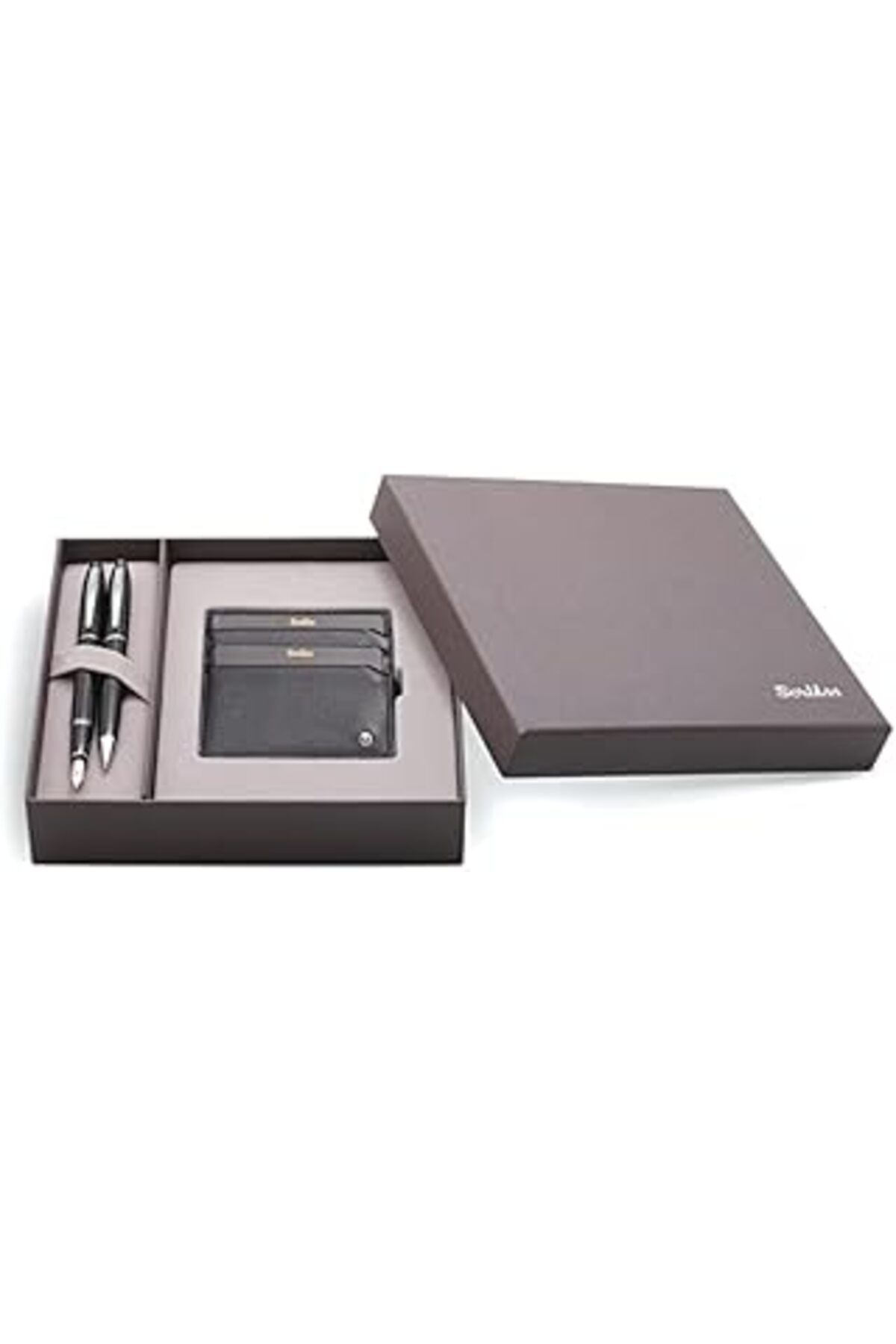 Mu Art Ahşap Scrikss Dr 208 35 Dolmakalem - Tükenmezkalem Siyah & Comfort Kredi Kartlık Siyah