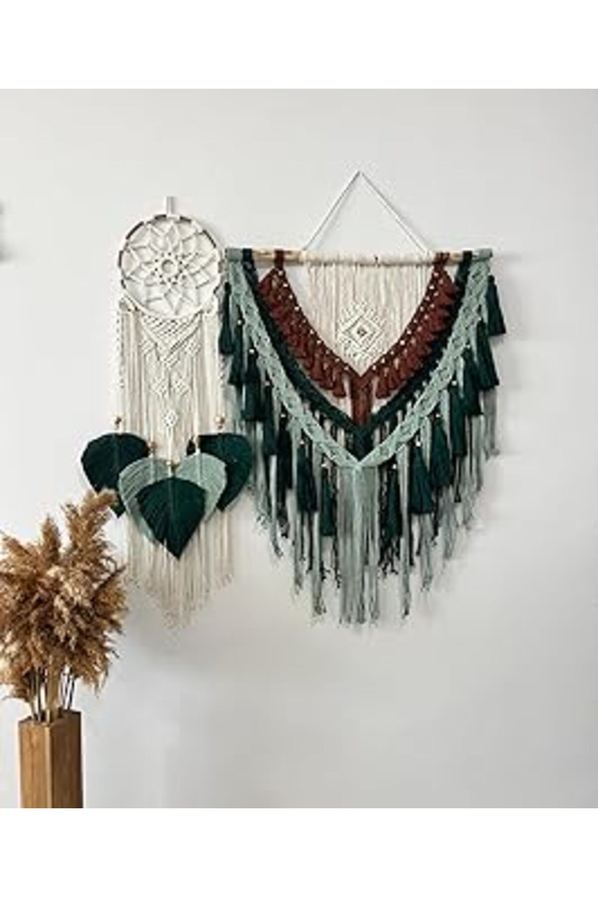 robotrend Gökyüzü Düğümü Duvar Süsü Makrome Hand Made