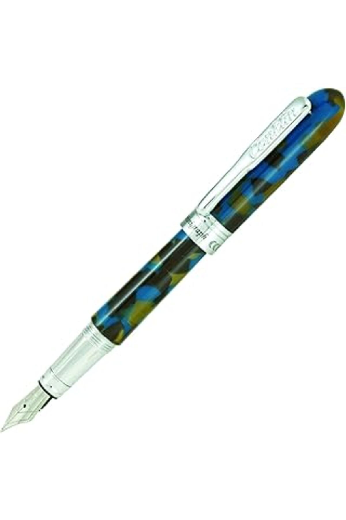 Mu Art Ahşap Conklin Minigraph Blue Baltic Dolma Kalem Ef Uç
