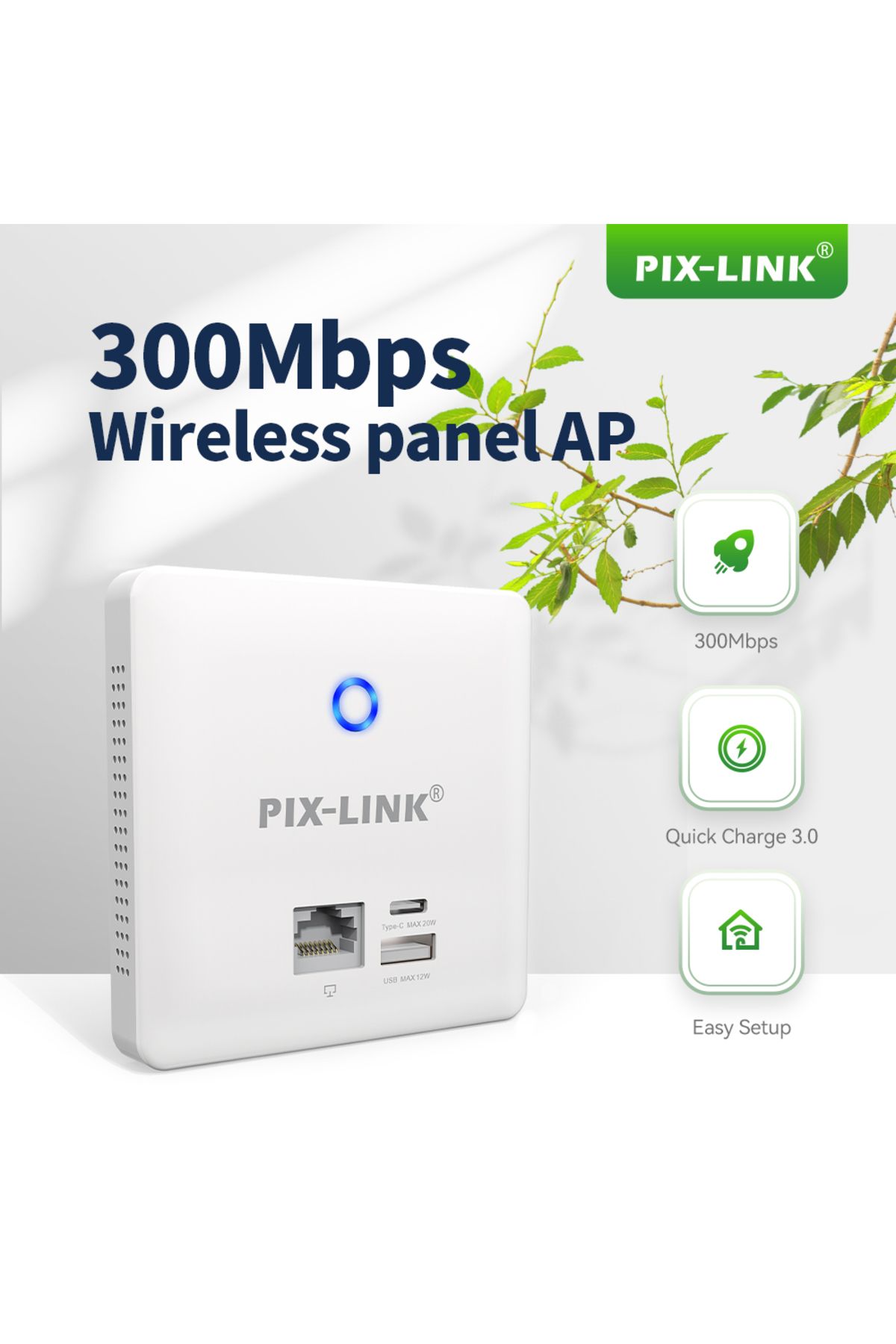 Choice-Pix-link Cap08 300m 2.4g High Power Indoor Ap Access Point Omnidirectional Coverage Wifi Base Sta... 8