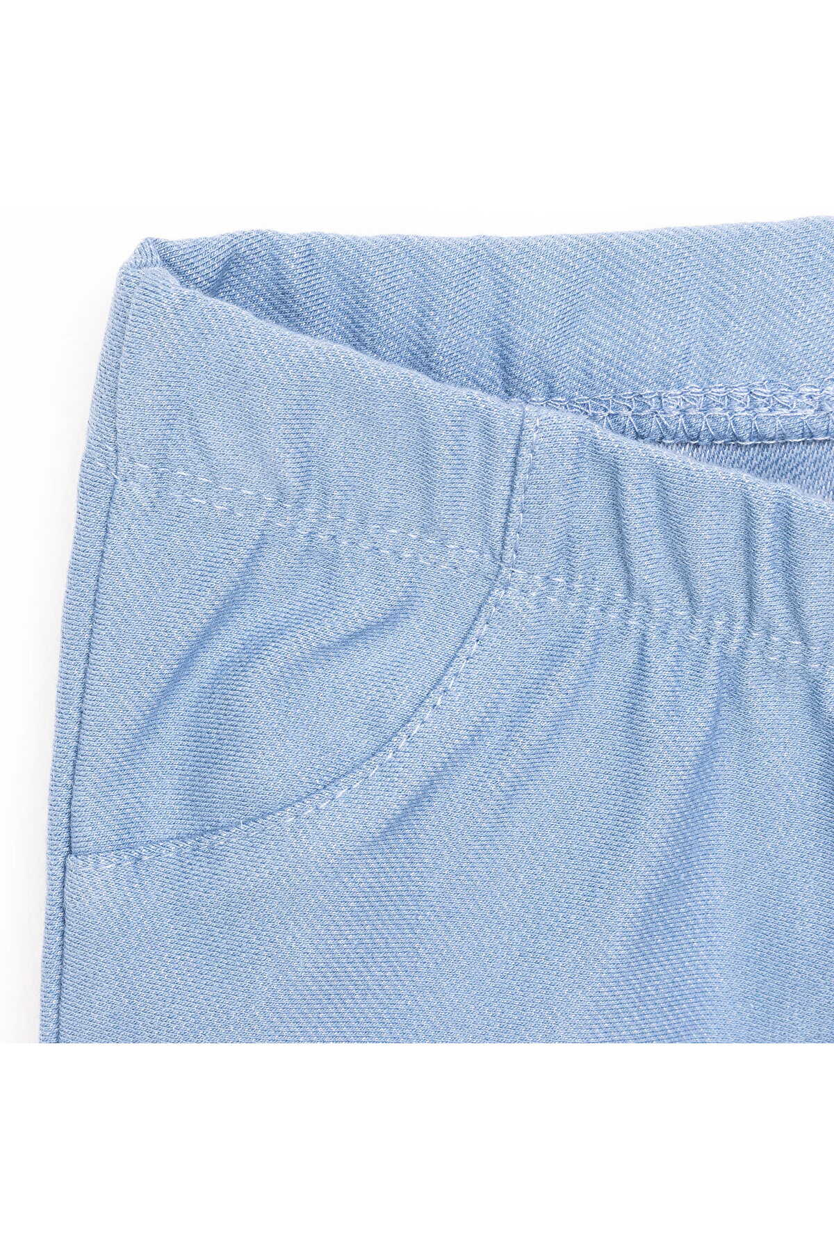 ebebek Hello Baby HelloBaby Kız Denim Görünümlü Tayt Kız Bebek fotoğrafı 3 (önizleme)