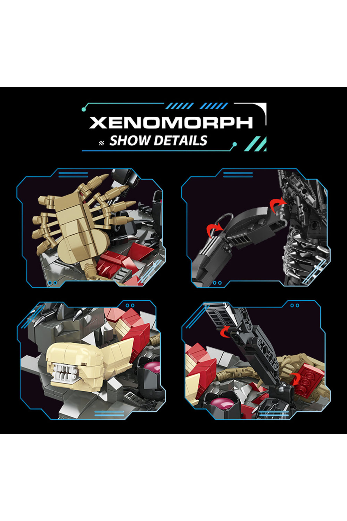 کارشناس خلاق بتل روبات بیگانه موک بلوک ساختنی زنومورف مدل اسباببازی استار بیست تولد نی…