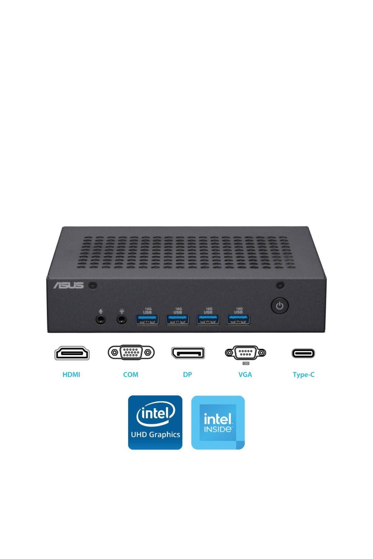 N100 16GB 512GB M.2 SSD PN43-BBN100MD ATL8 FDos Mini Masaüstü Bilgisayar