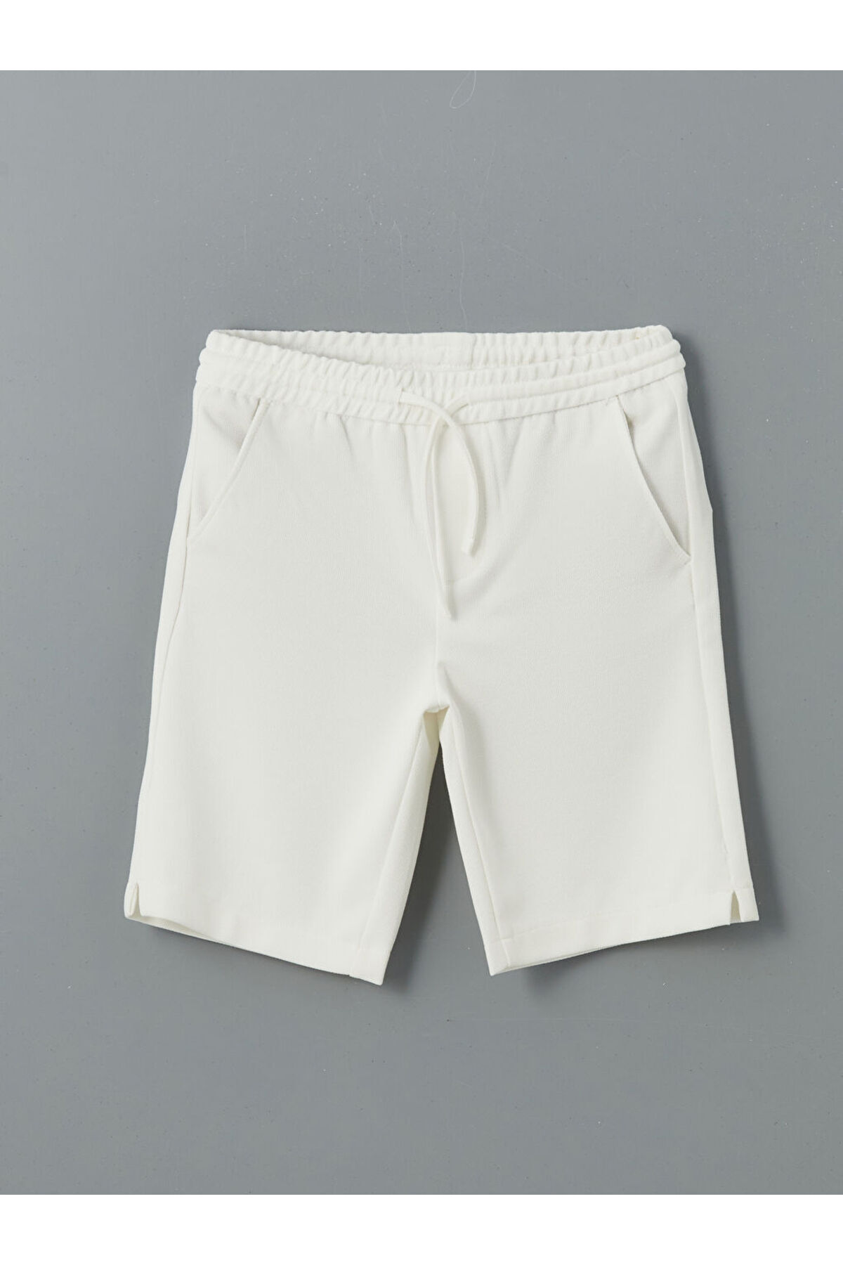 LC Waikiki-Lcw Textured Boy's Shorts with Elastic Waist 1